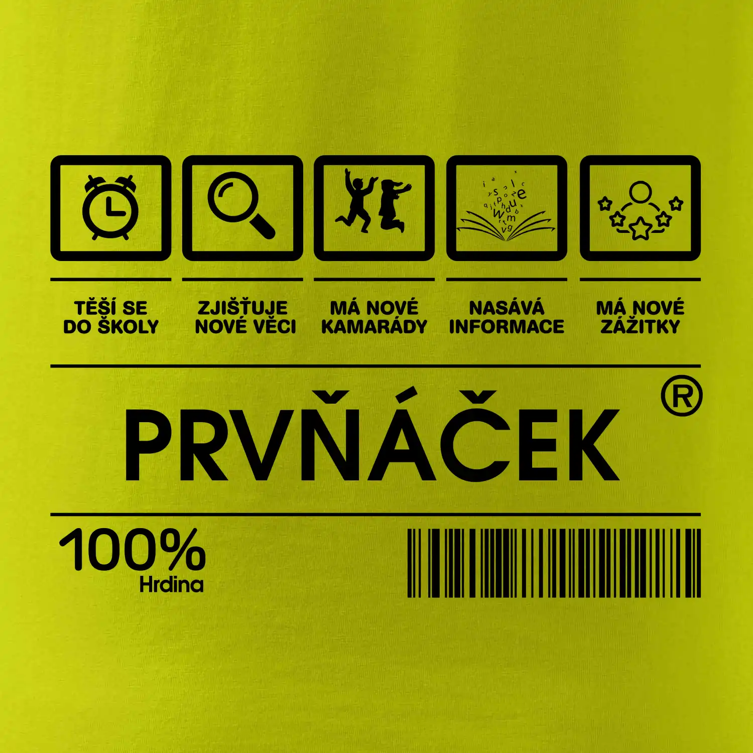Čárový kód - prvňáček