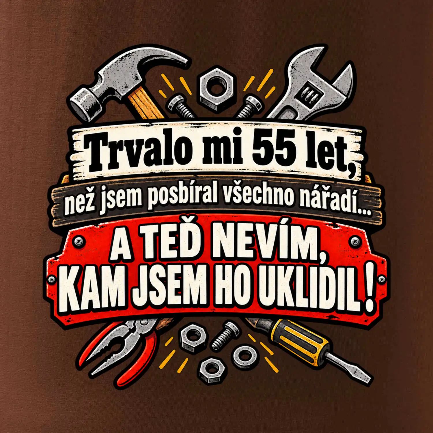 Trvalo mi  55 let, než jsem posbíral všechno nářadí
