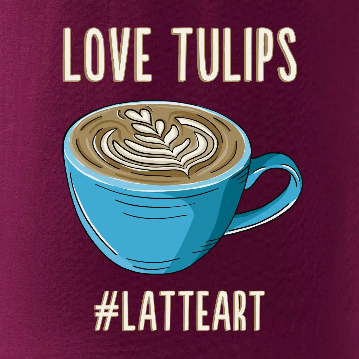 Love tulips - latteart (Radek Pilař ART)