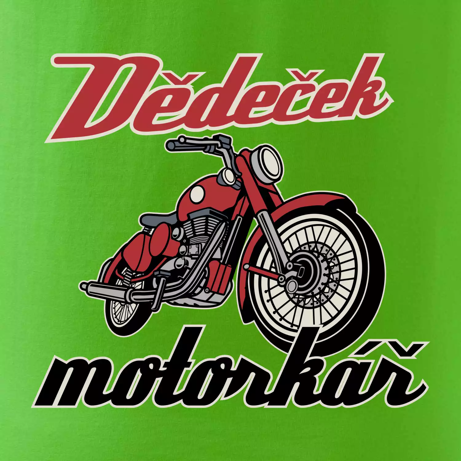 Dědeček motorkář