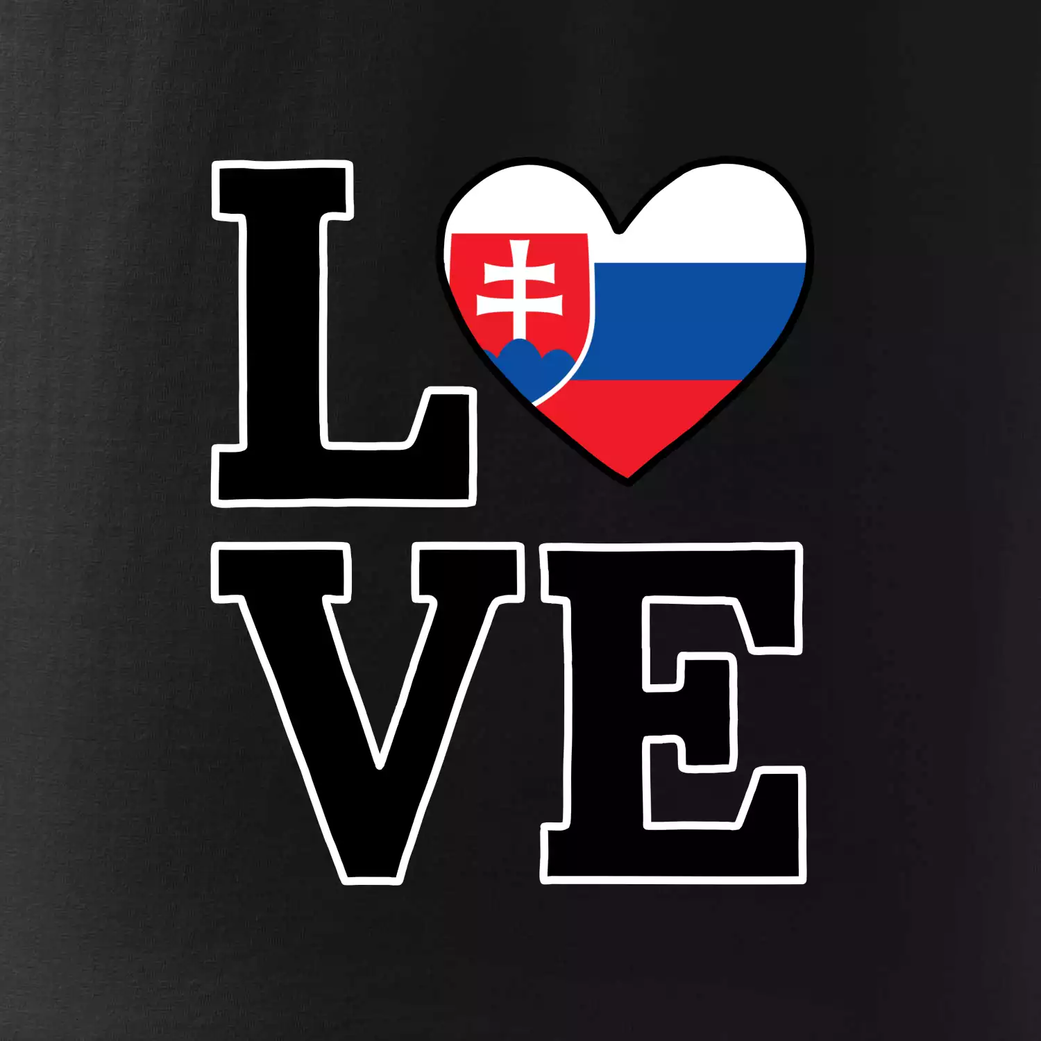 Love Slovenská vlajka
