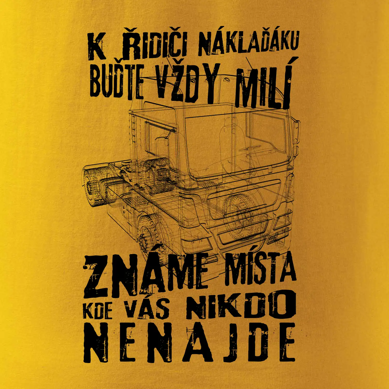 K řidiči náklaďáku buďte vždy milý