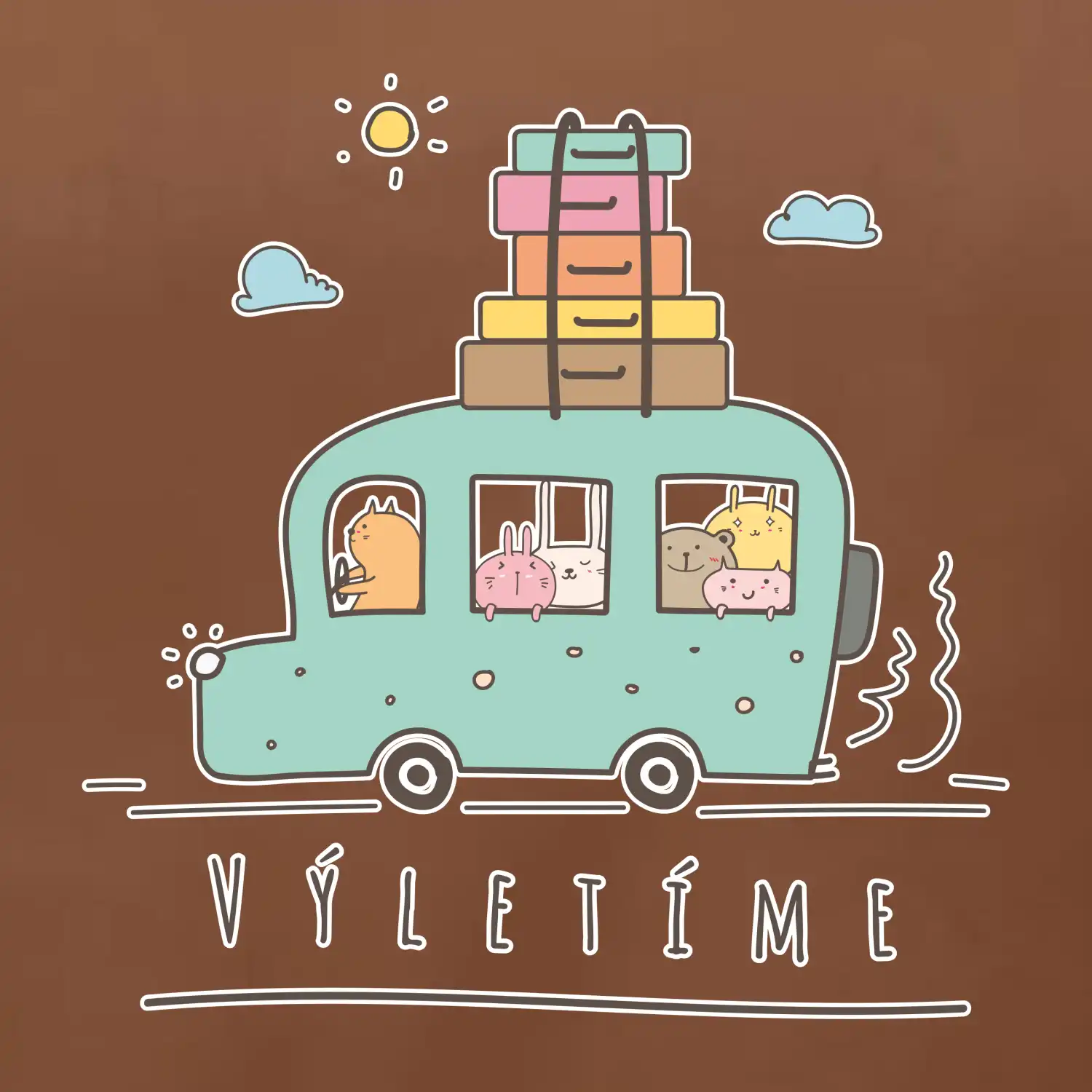 Výletíme obytňák kreslený