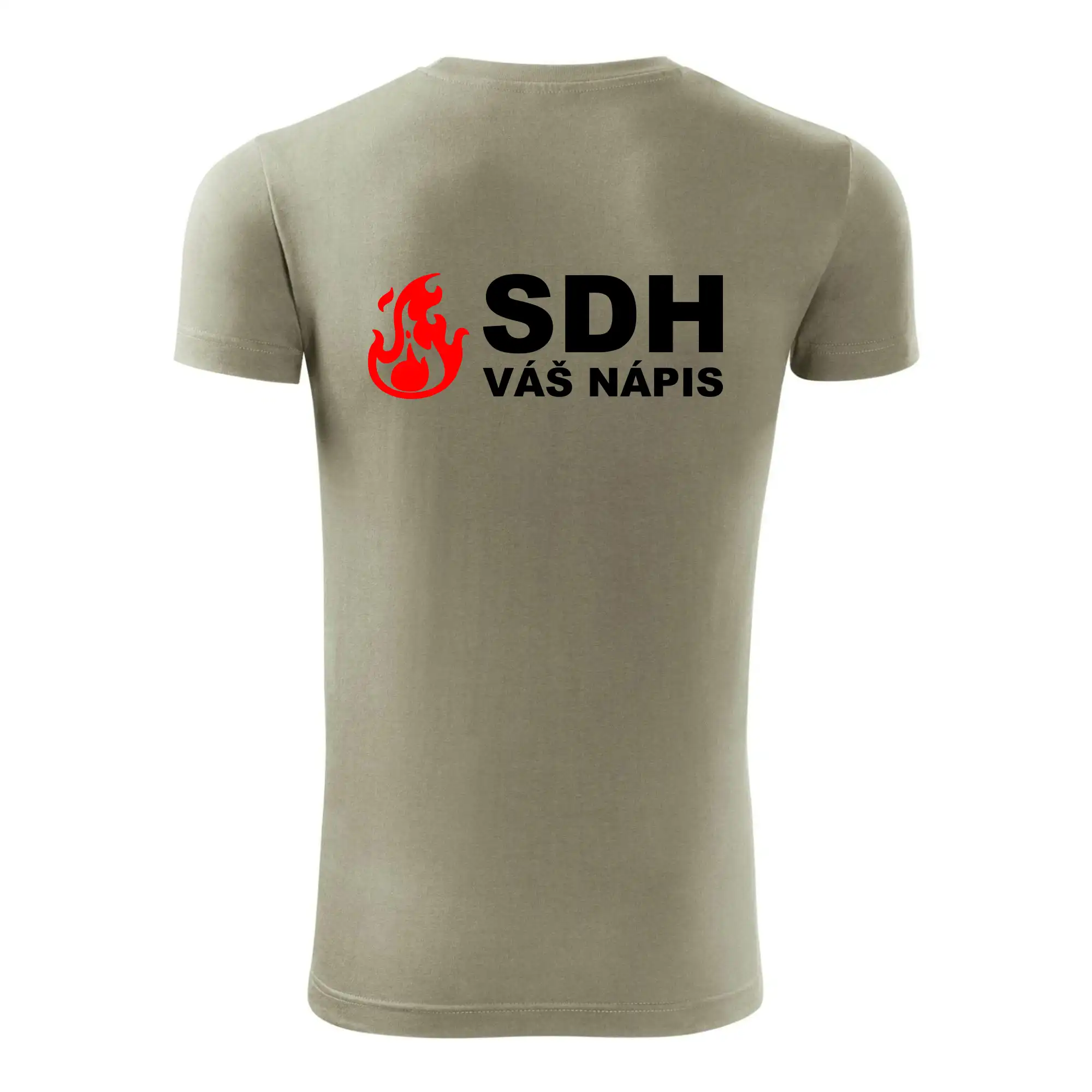 SDH nápis (oheň, název sboru - vlastní nápis)