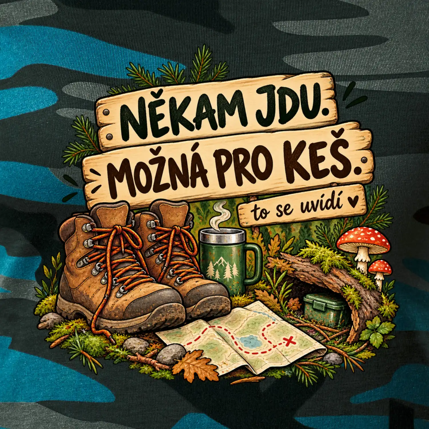 Někam jdu možná pro keš turistické boty