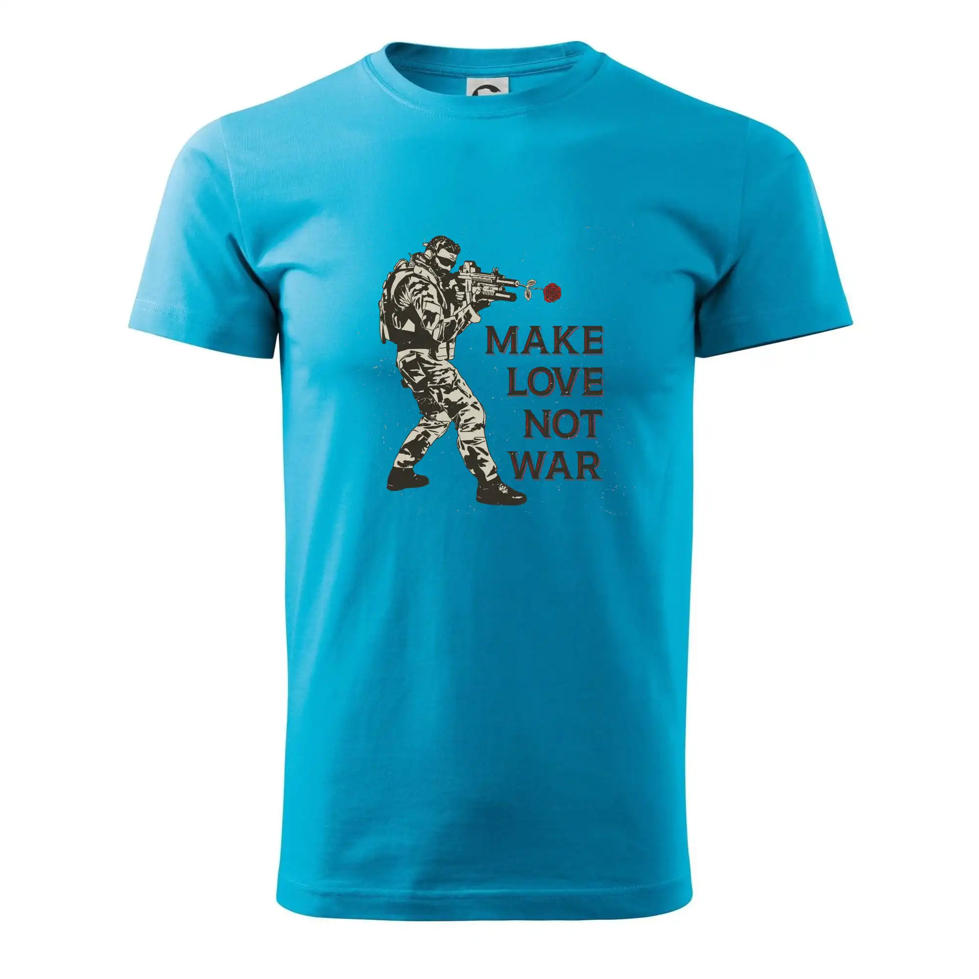 Růže ve zbrani, make love not war