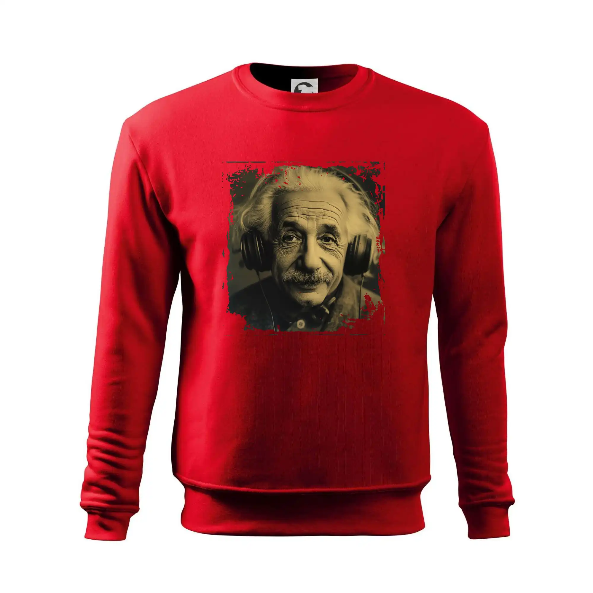 Albert se sluchátky