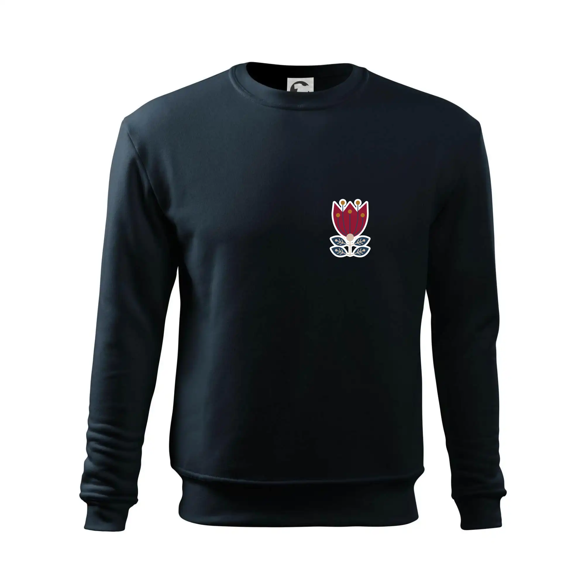 Folklor na prsu květina čtyřlistá