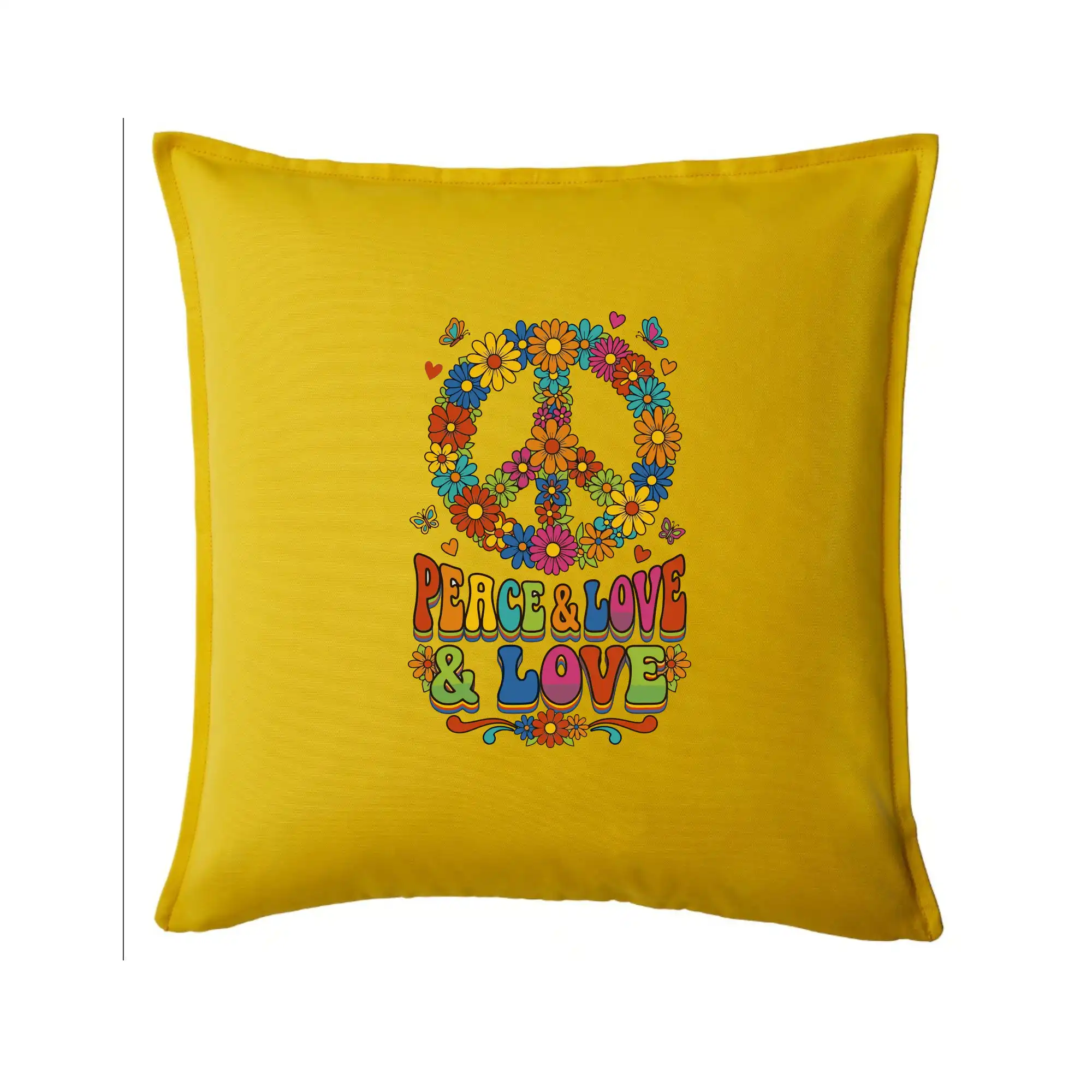 Peace and love - na výšku s květy