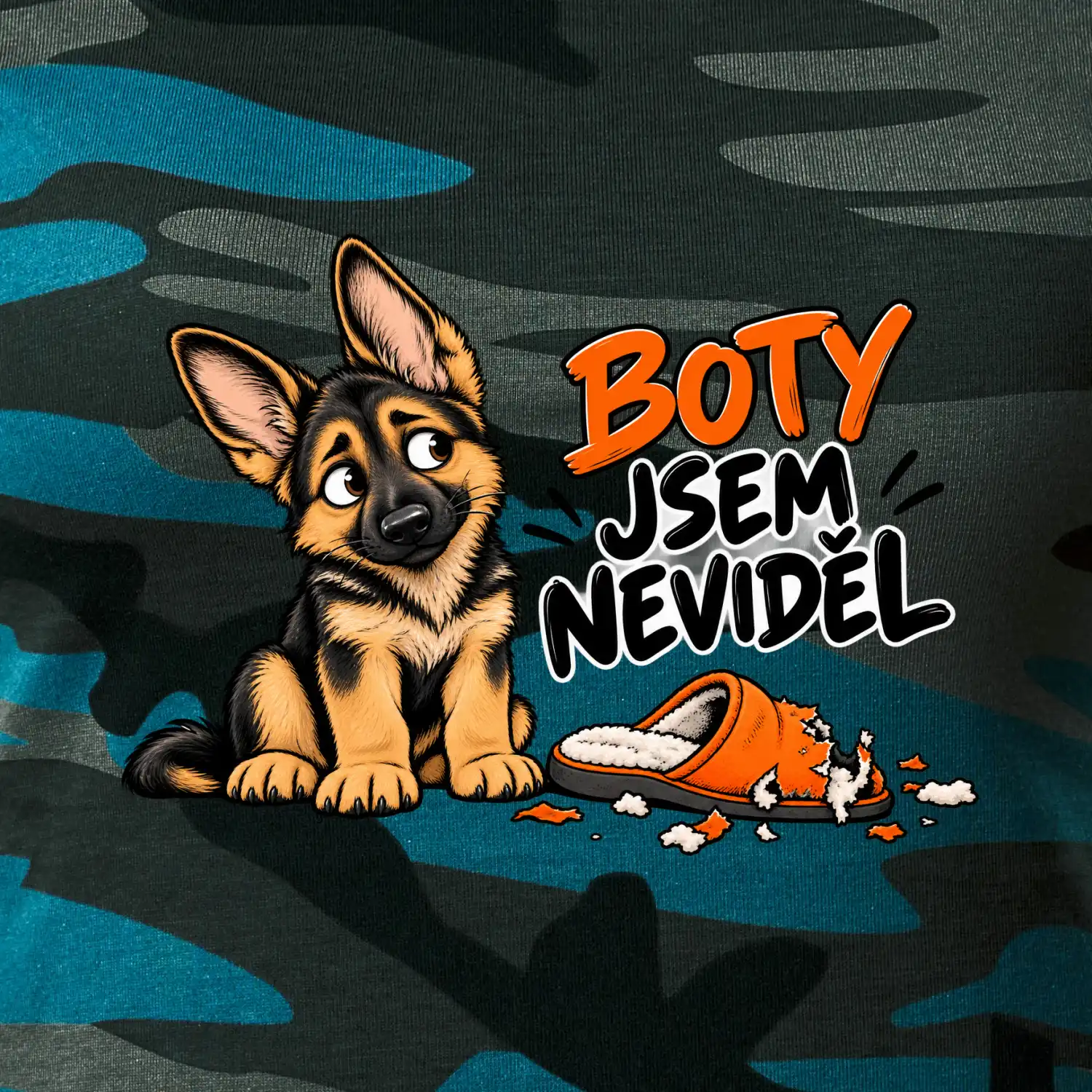 Boty jsem neviděl - štěně vlčáka