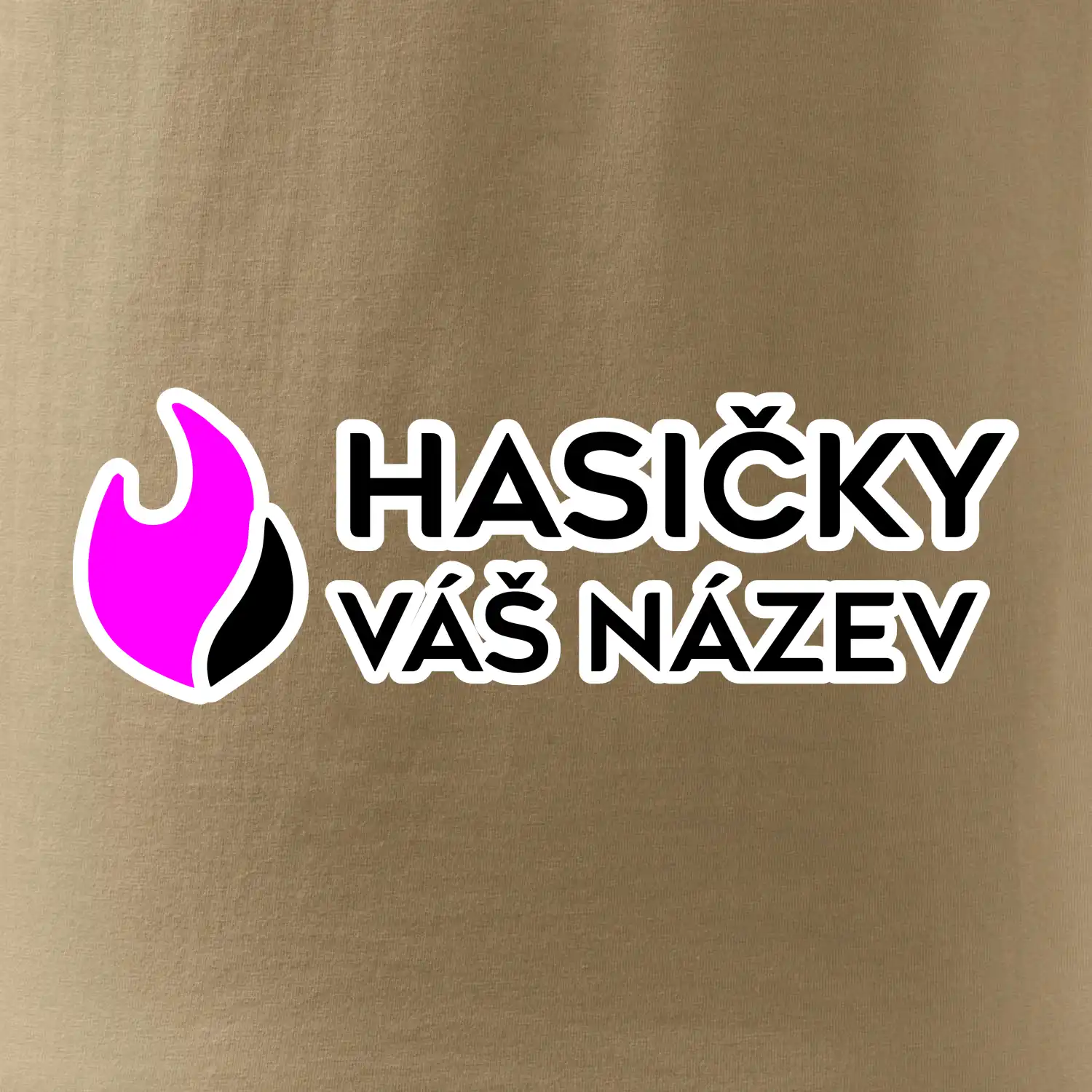 Hasičky půlený oheň - vlastní název