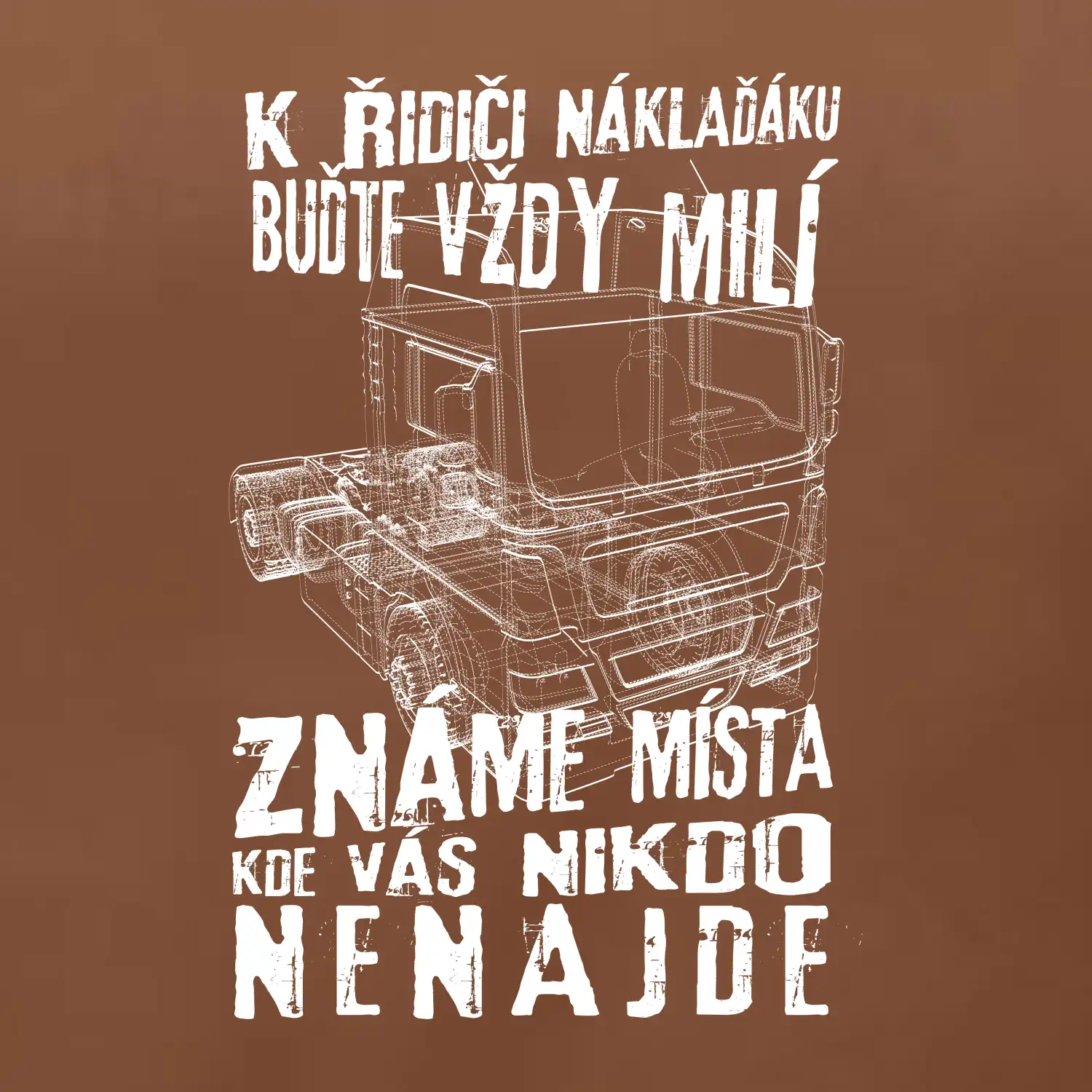 K řidiči náklaďáku buďte vždy milý