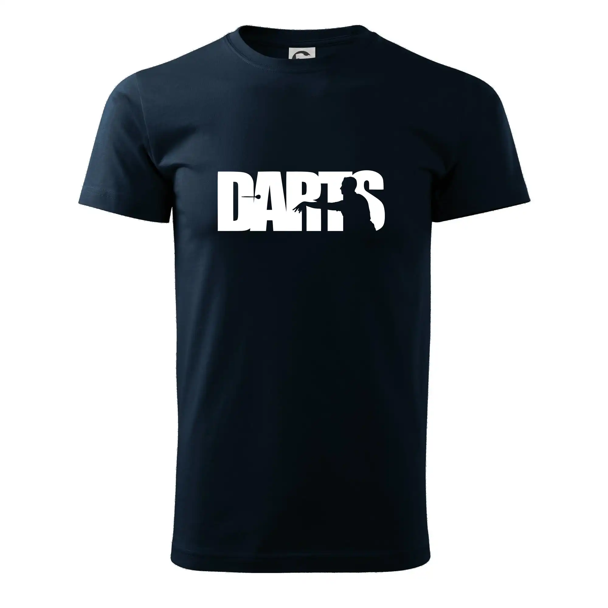 Darts - nápis se šipkařem