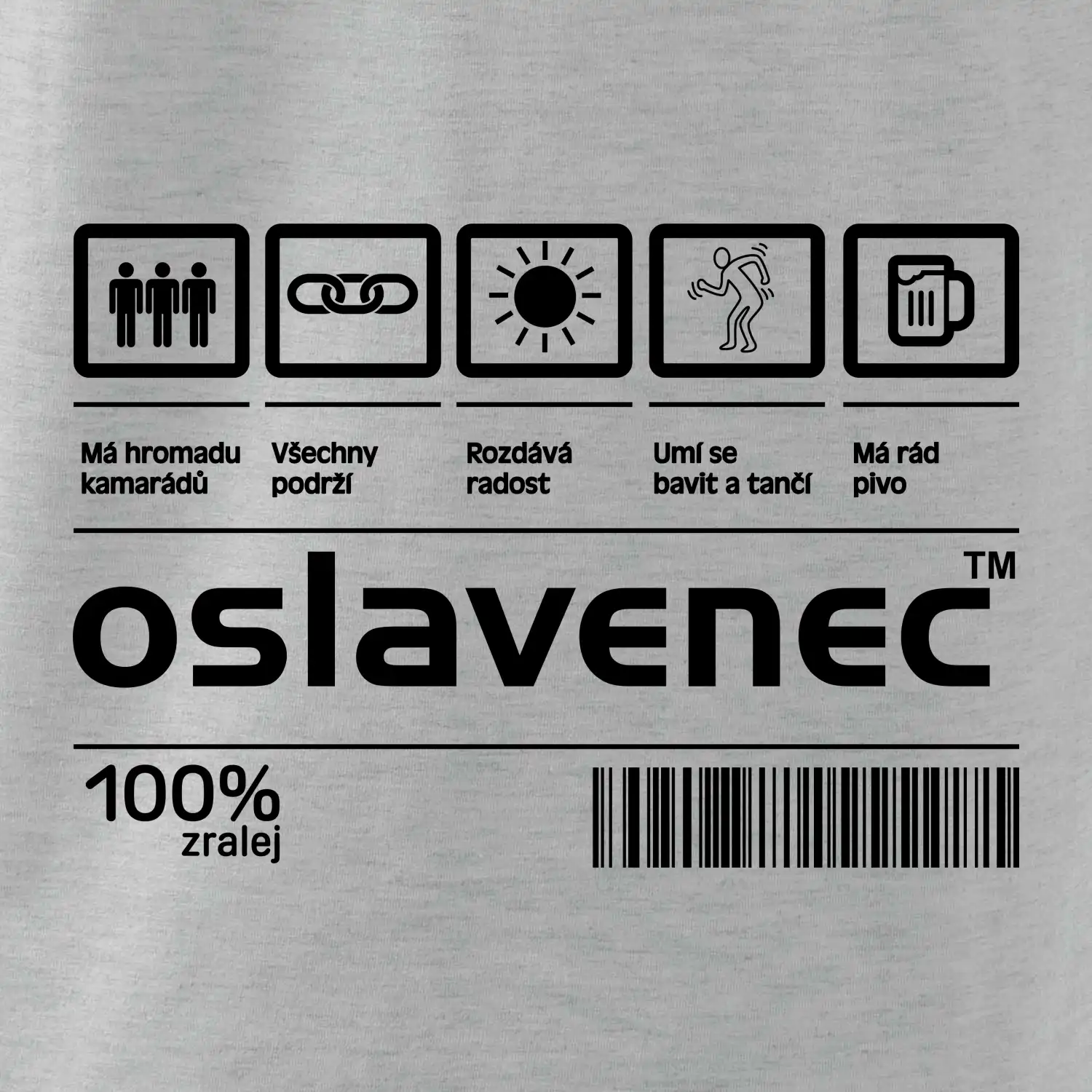 Čárový kód - Oslavenec