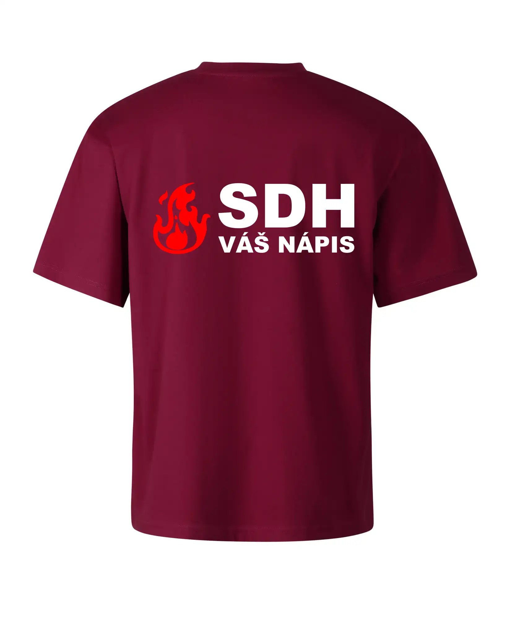 SDH nápis (oheň, název sboru - vlastní nápis)