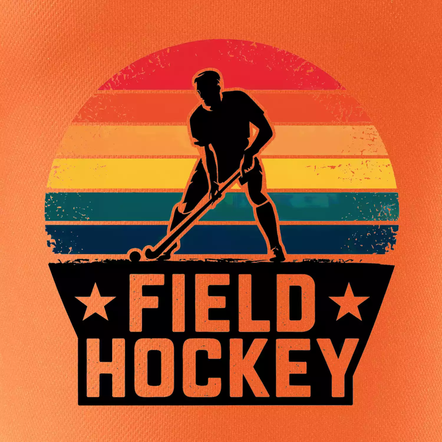 Field hockey vintage kruh