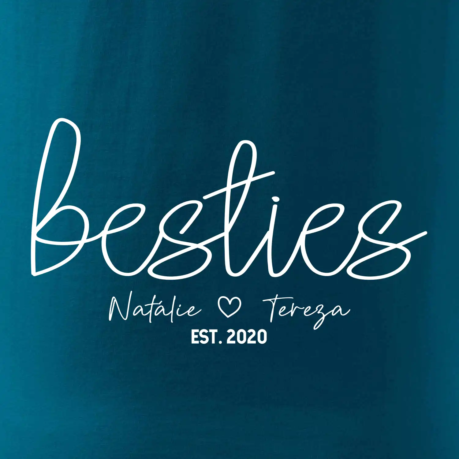 Párové mikiny - Besties Jména a rok
