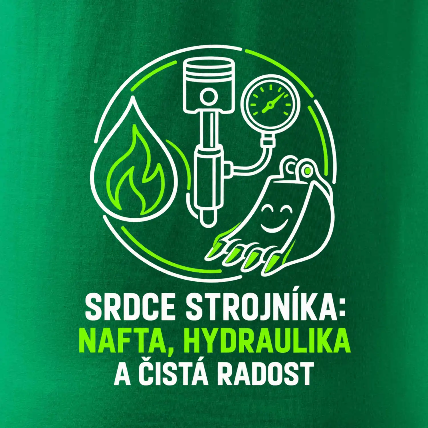 Srdce strojníka nafta hydraulika a radost