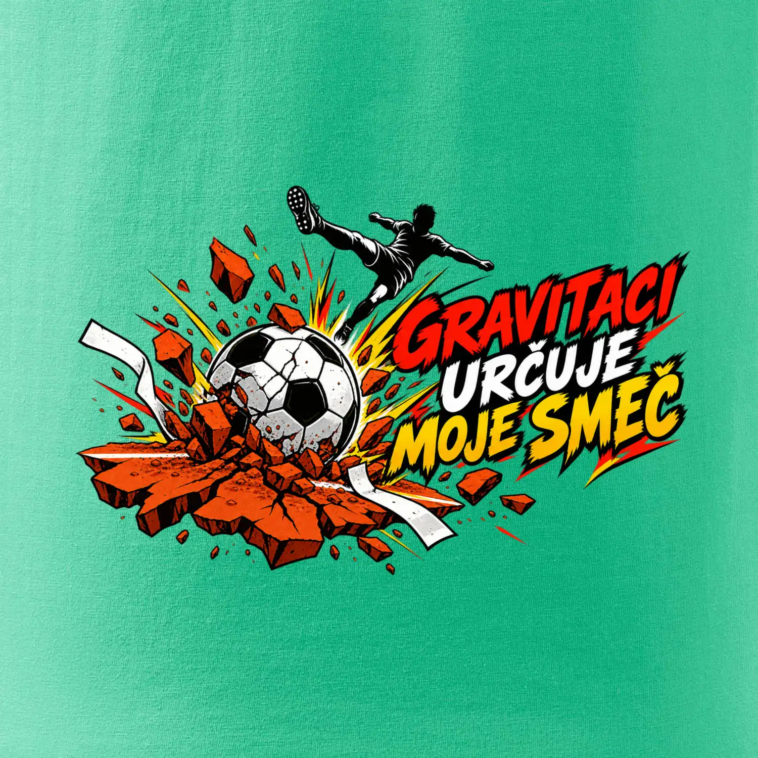 Nohejbalová smeč proti gravitaci