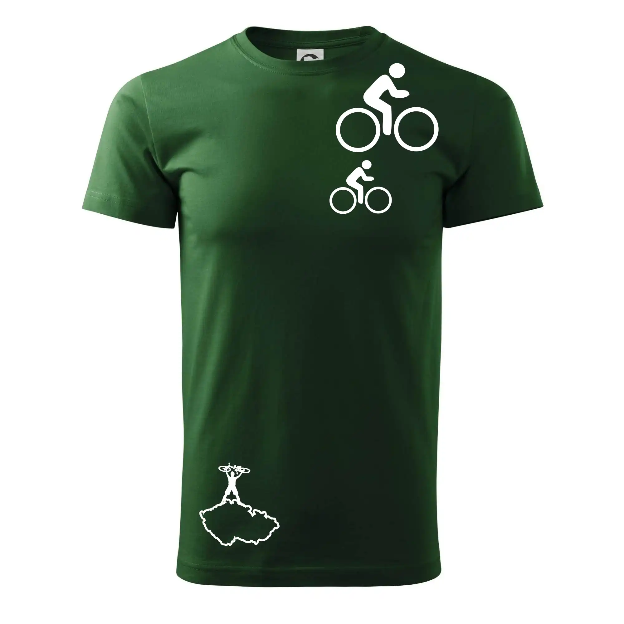 Mapa ČR + kolo na prsu