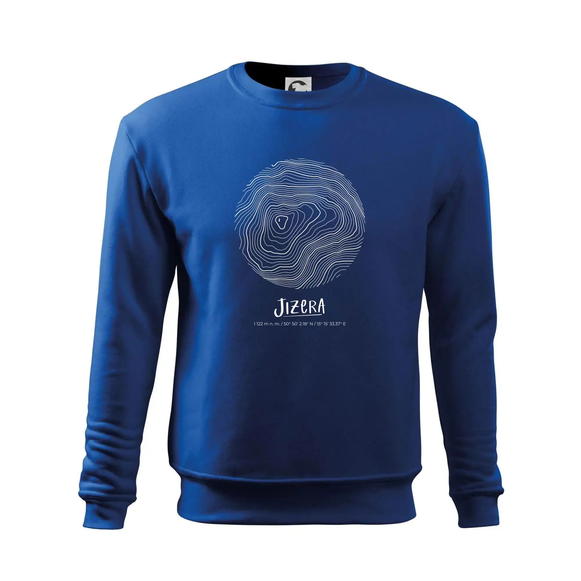 Jizera - vrstevnice v kruhu