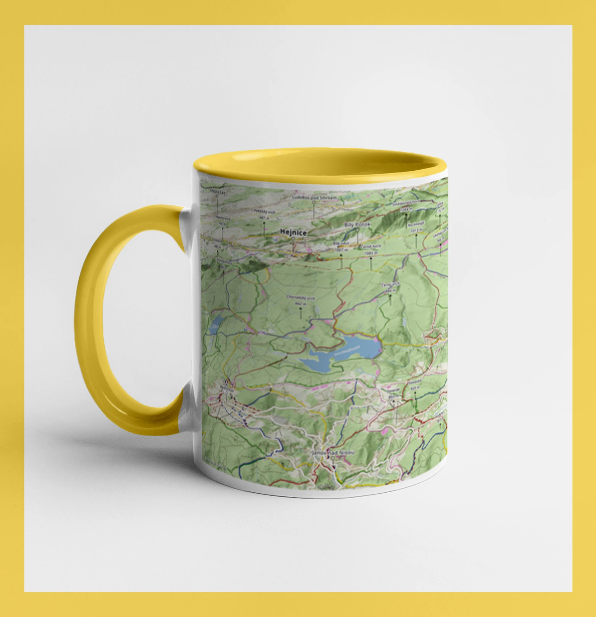 Jizerské hory mapa