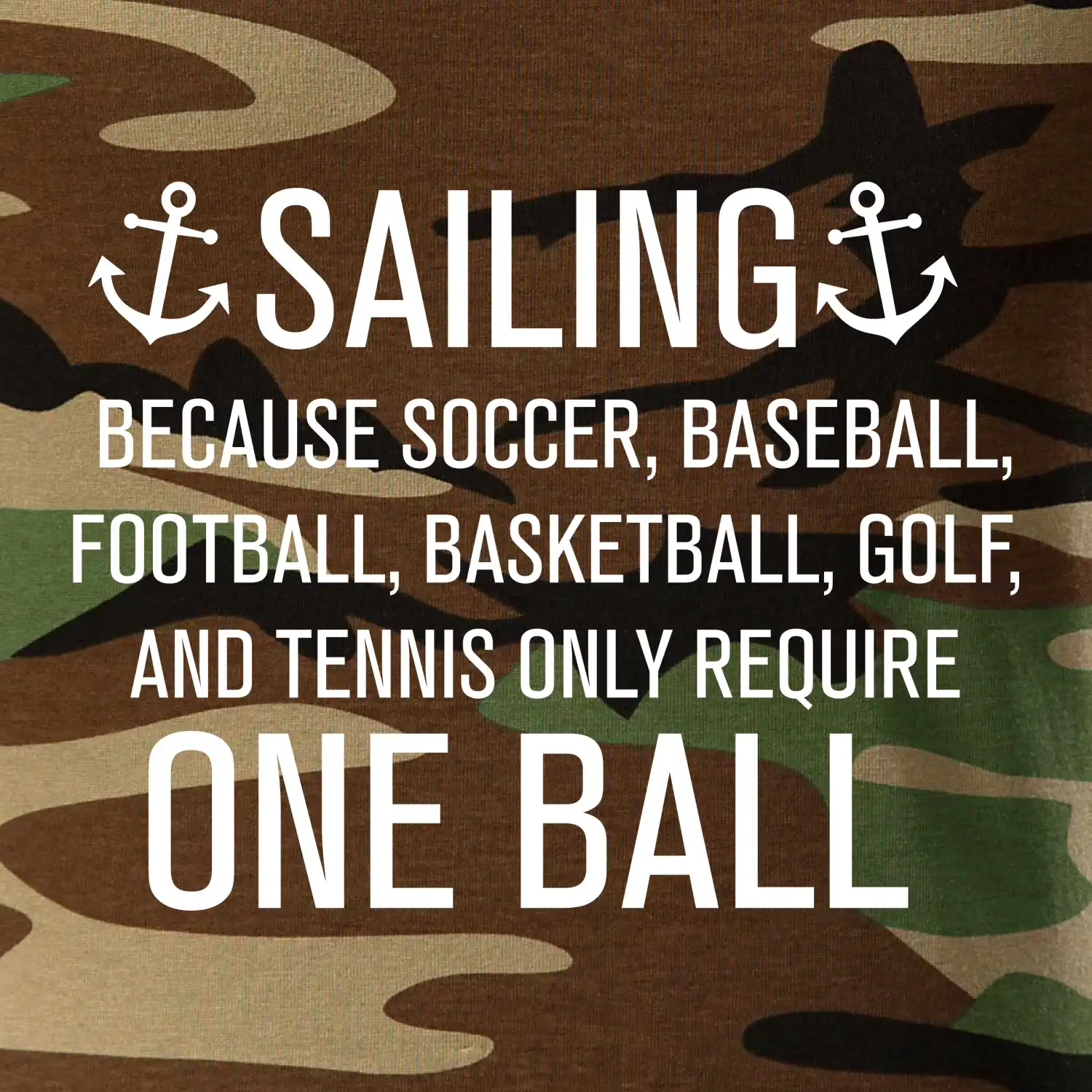 Sailing beacause one ball