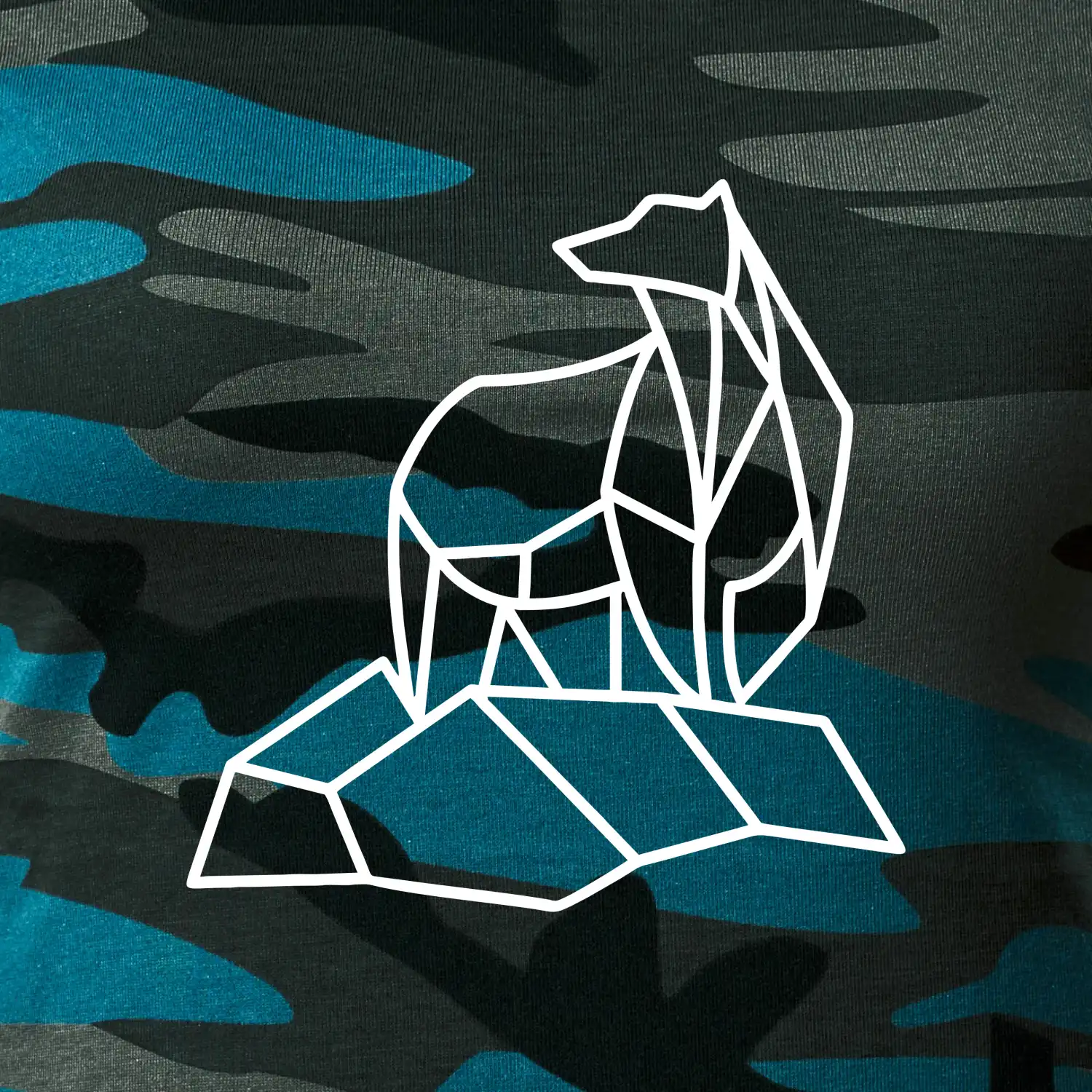 Geometrie lední medvěd na ledu