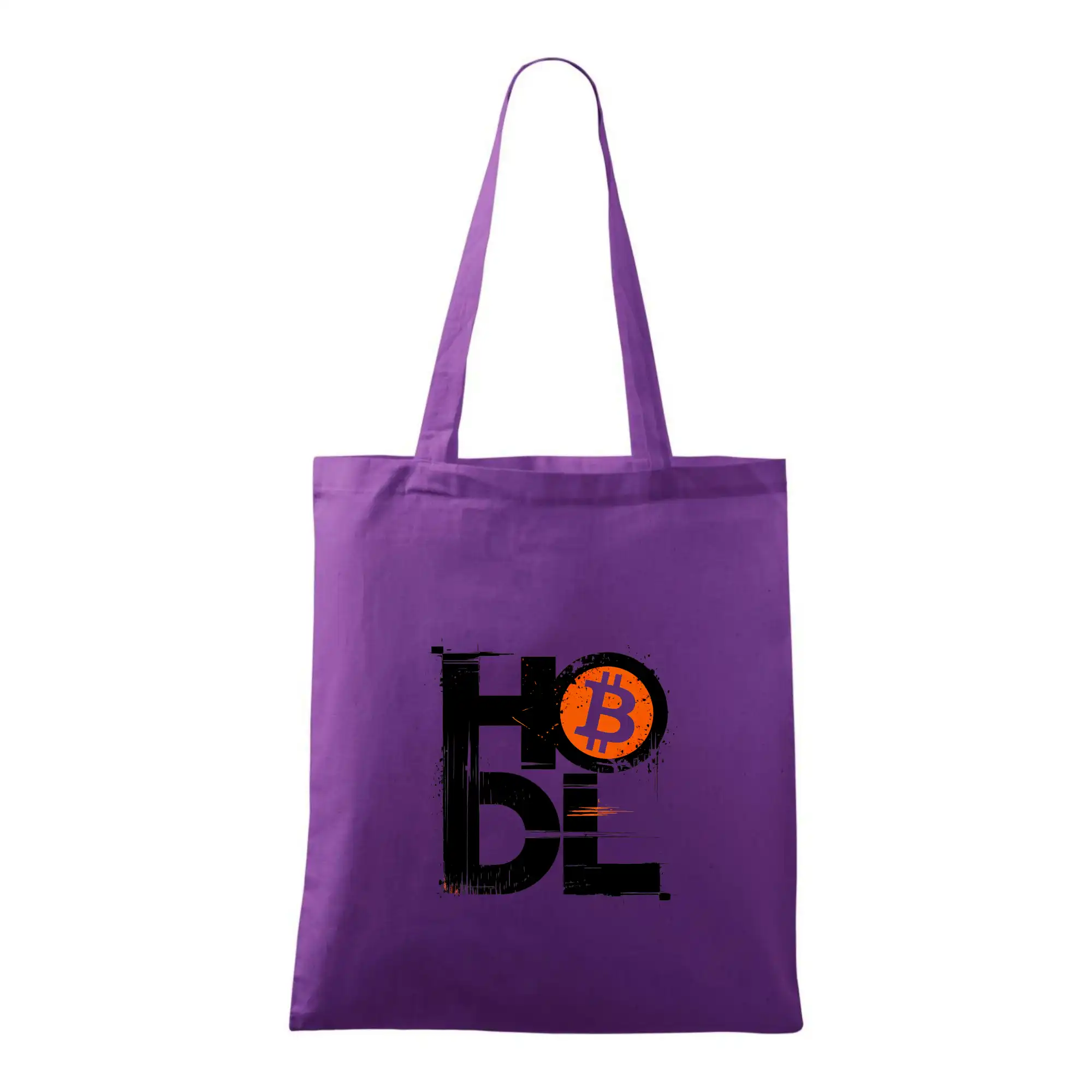 Hodl velký nápis a logo BTC