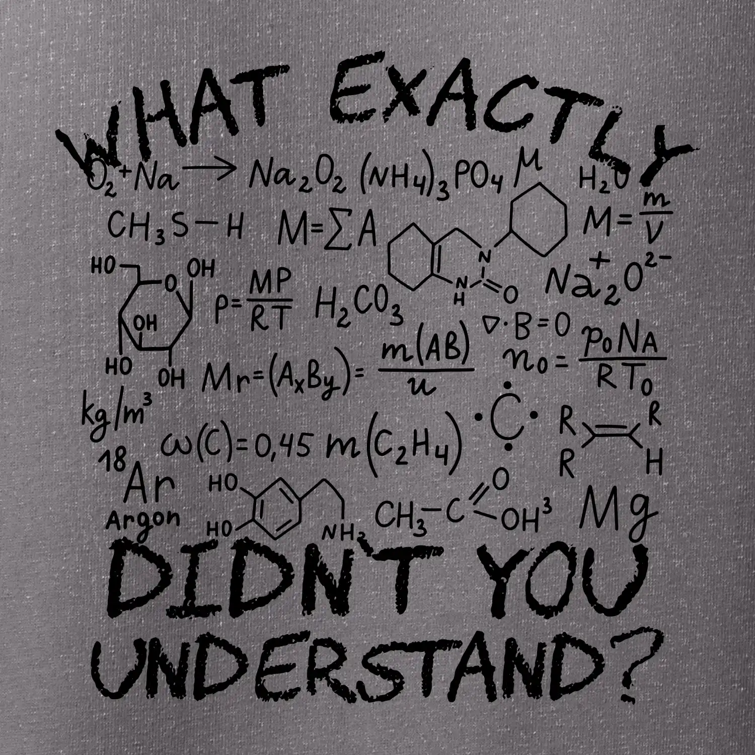 What exactly didnt you understand Chemistry