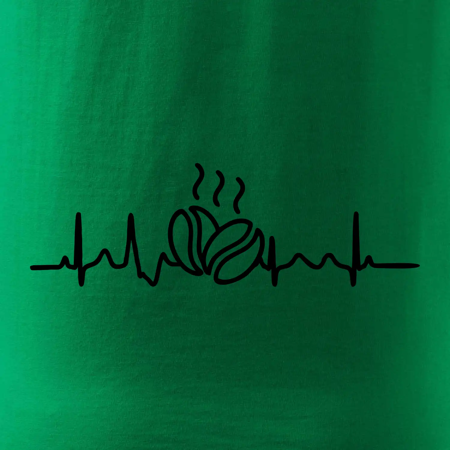 EKG zrna kávy