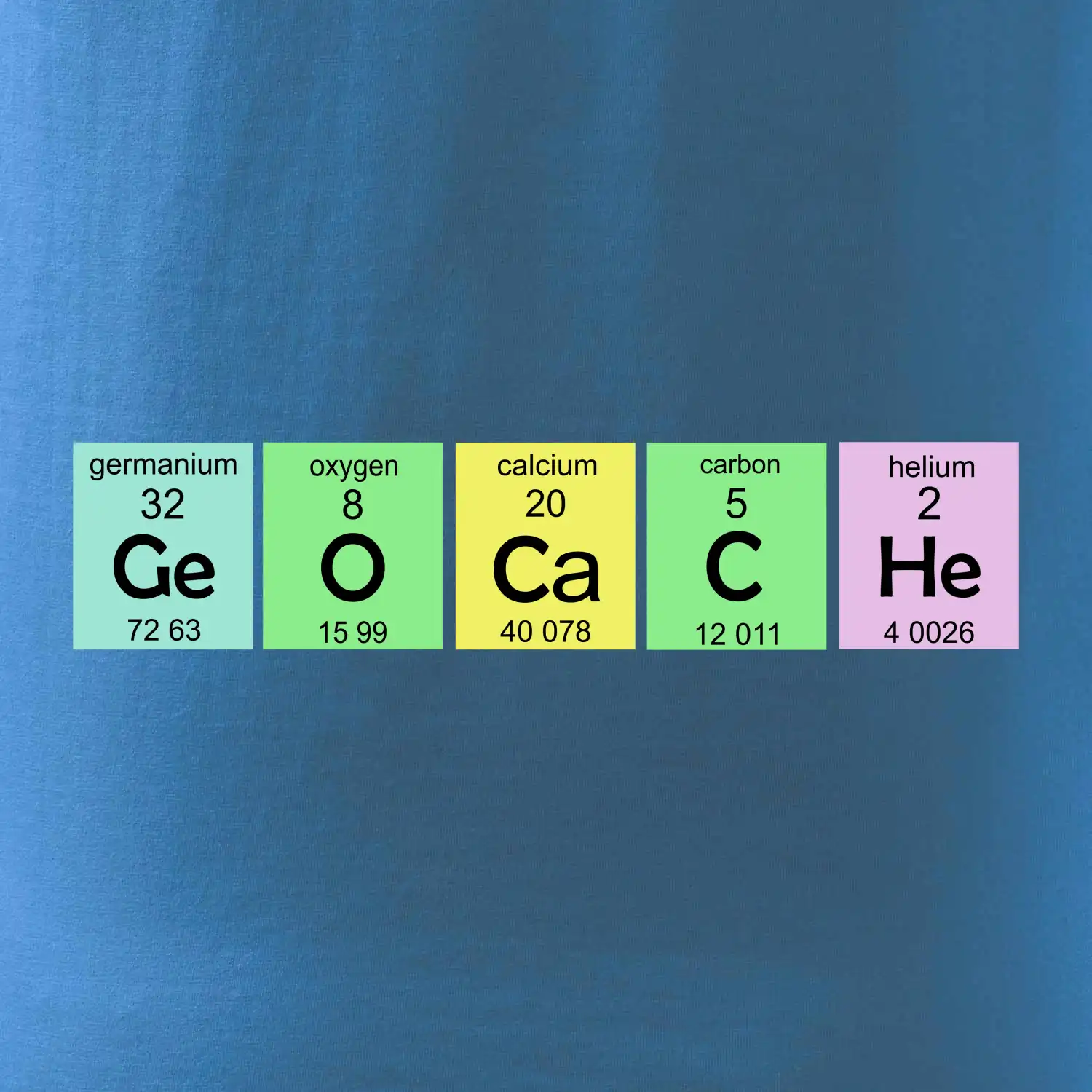 Geocache - periodická tabulka