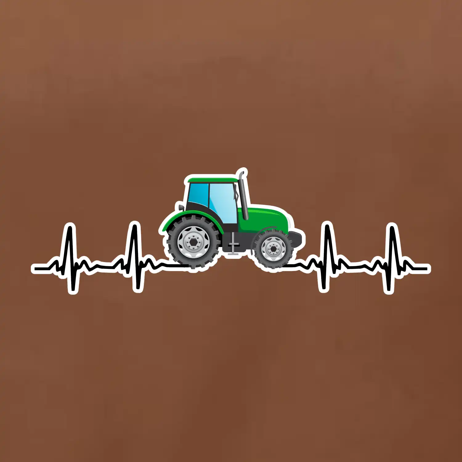 Traktor barevný ekg