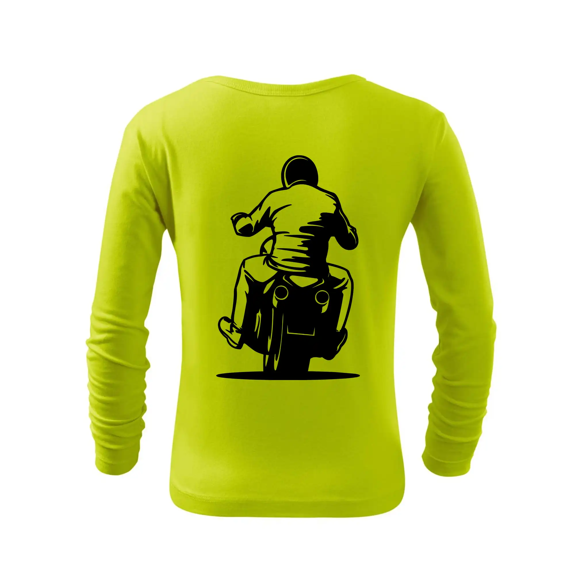 Motorkář na zádech - chopper