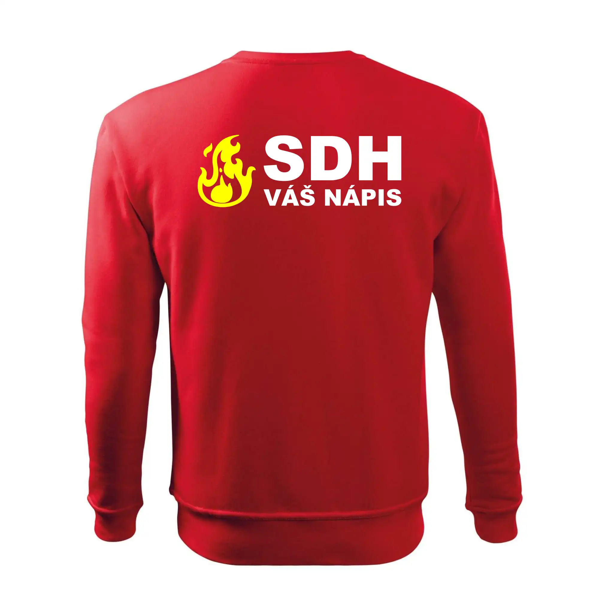 SDH nápis (oheň, název sboru - vlastní nápis)