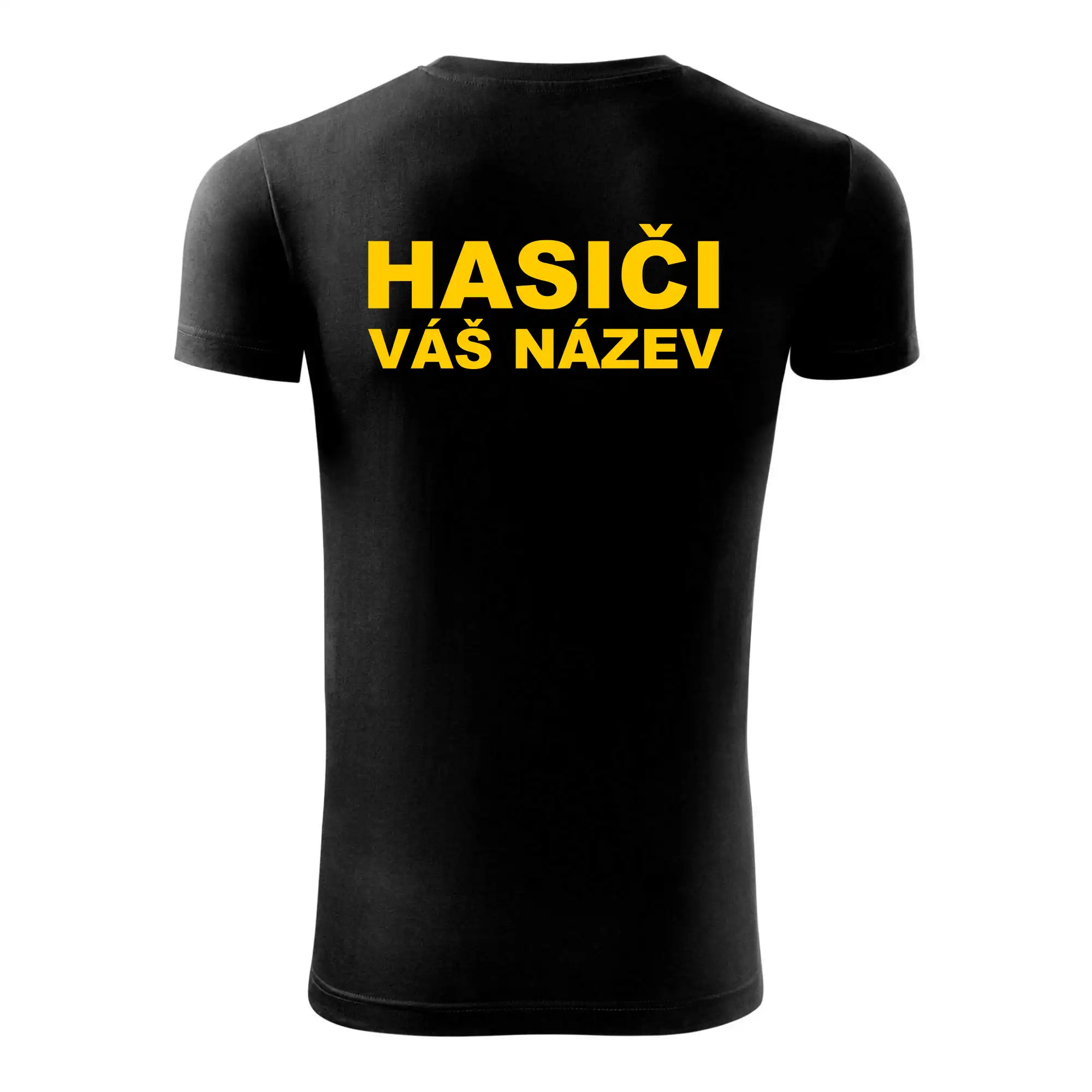 Hasiči - žlutý nápis - váš název sboru