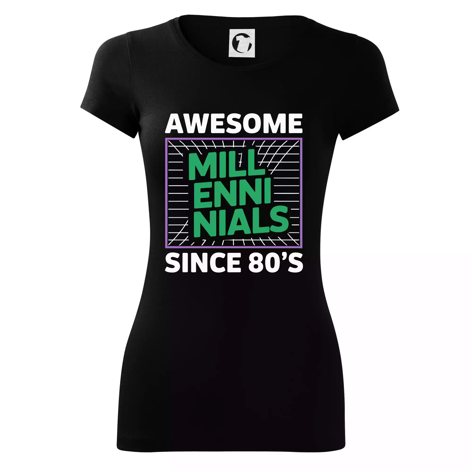 Generace Y - Zelený Awesome Millennials Since 80's