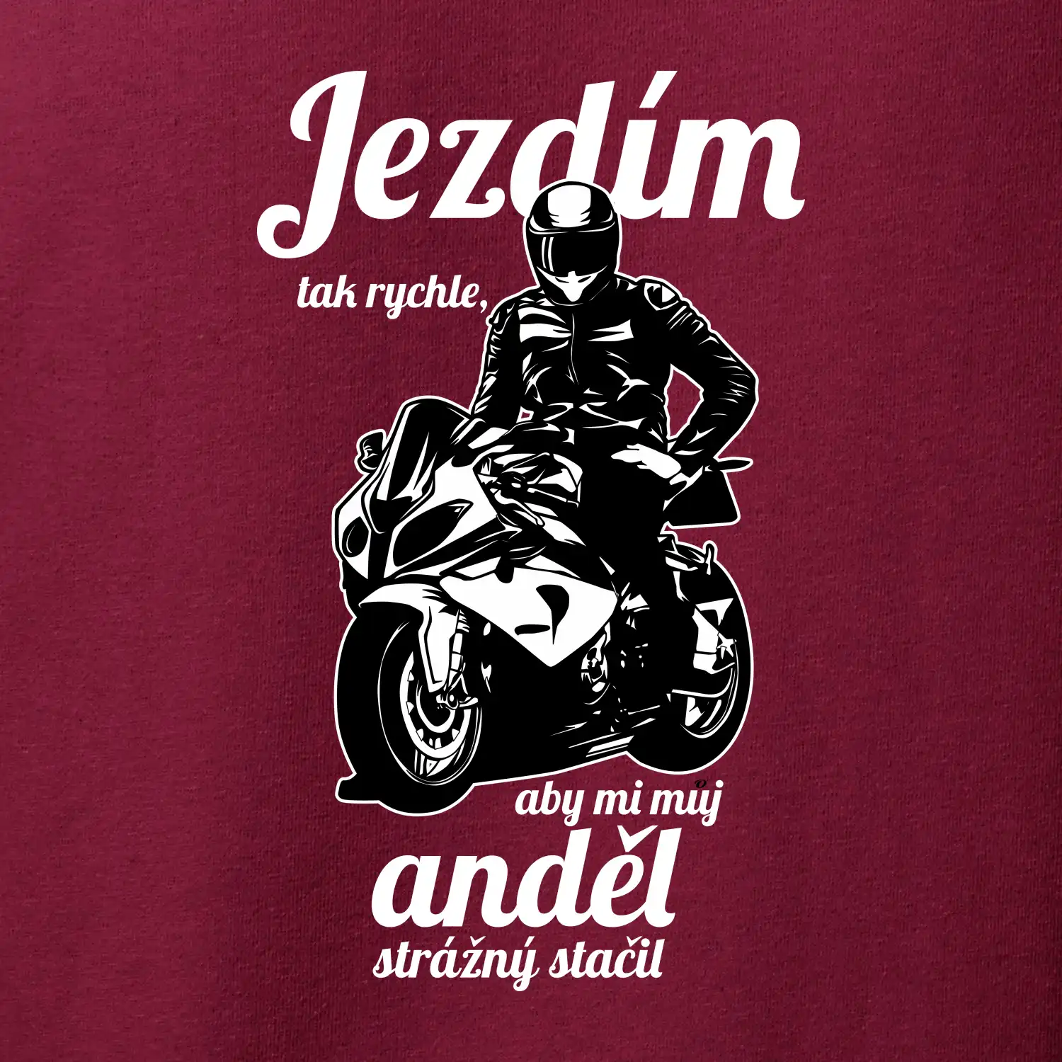 Silniční motorka - jezdím tak rychle, aby mi můj anděl strážný stačil