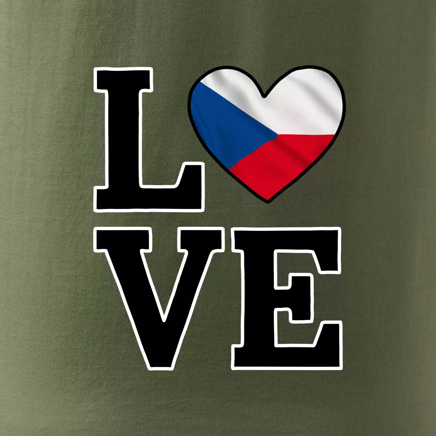 Love Česká vlajka