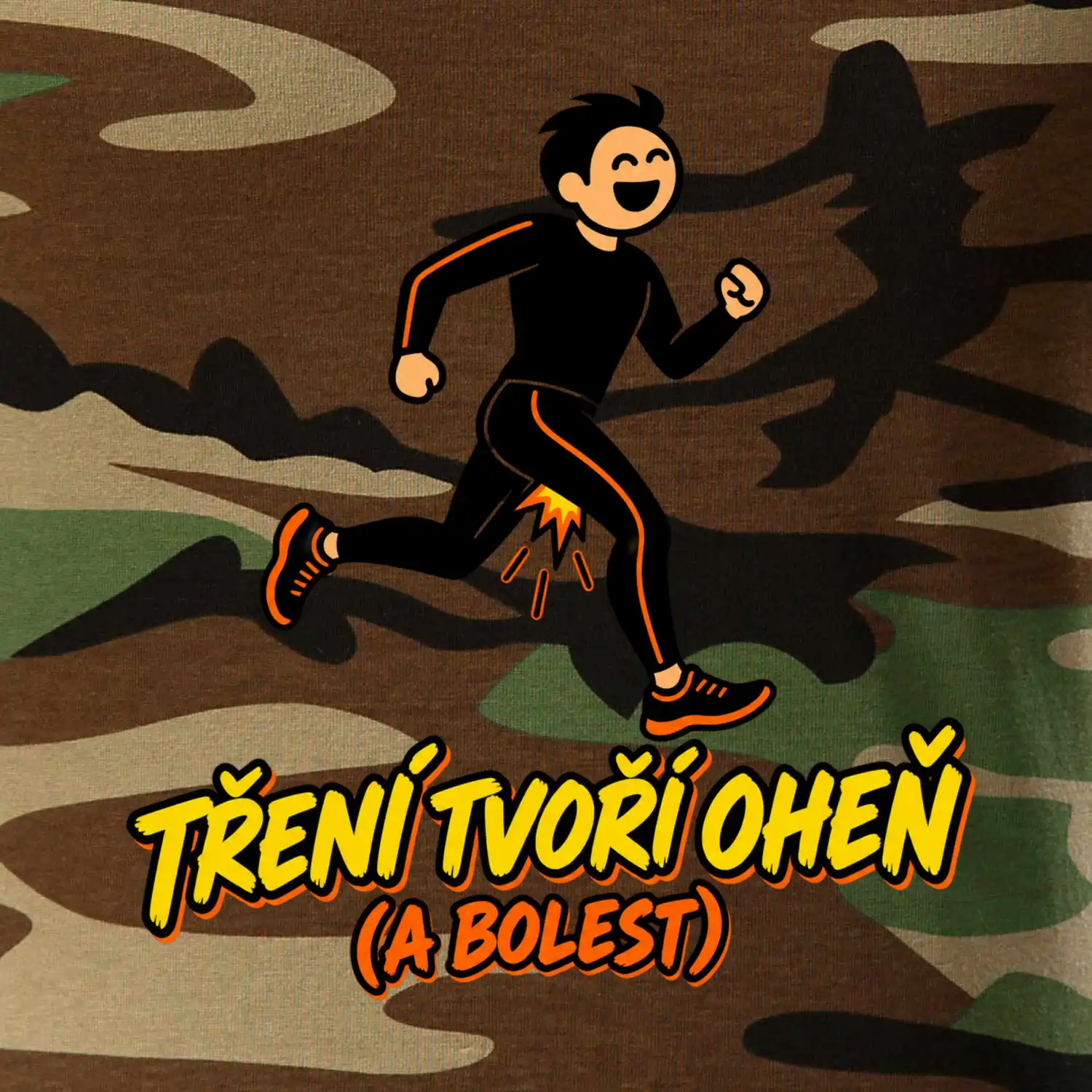 Běžecké tření tvoří oheň