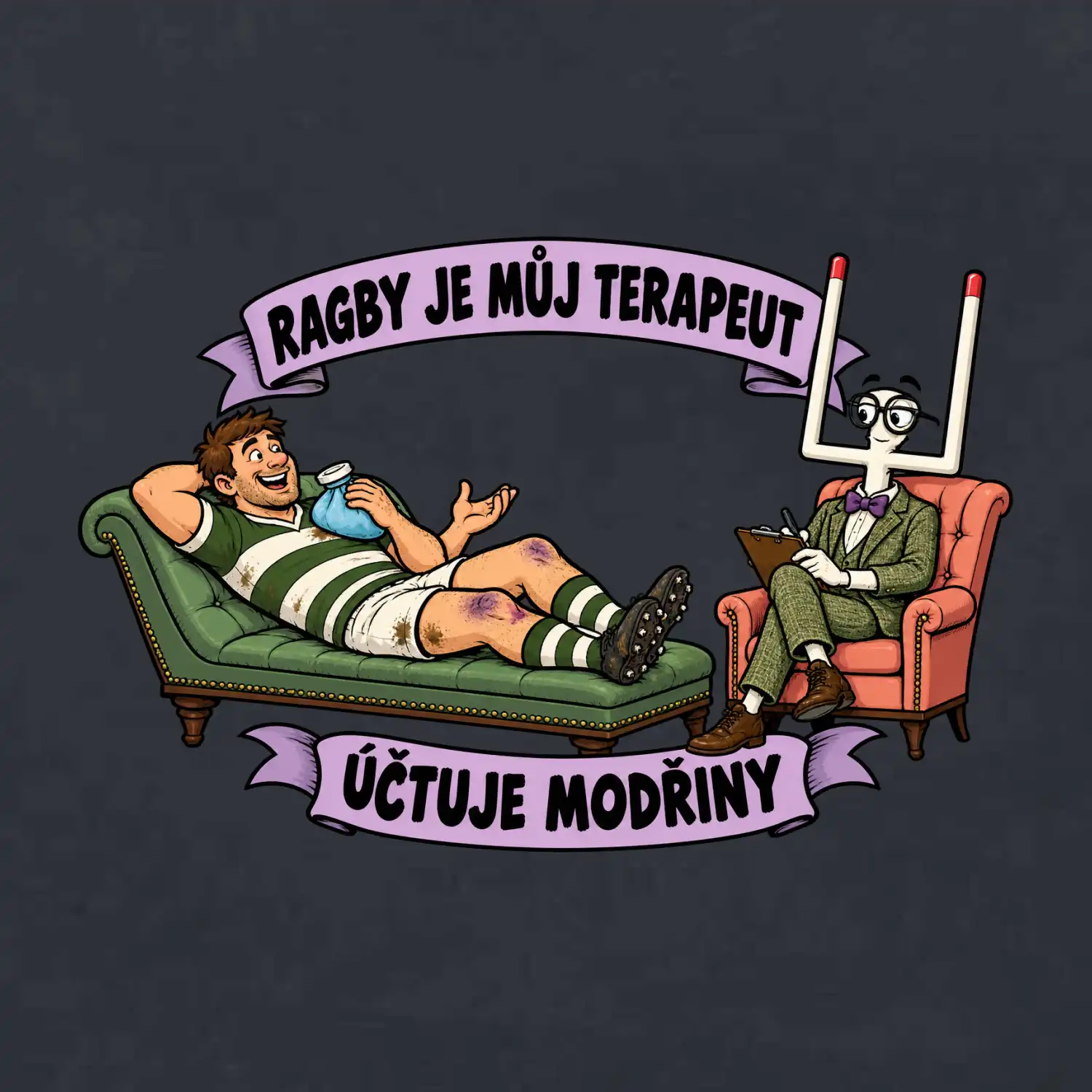 Ragby je můj terapeut, účtuje modřiny