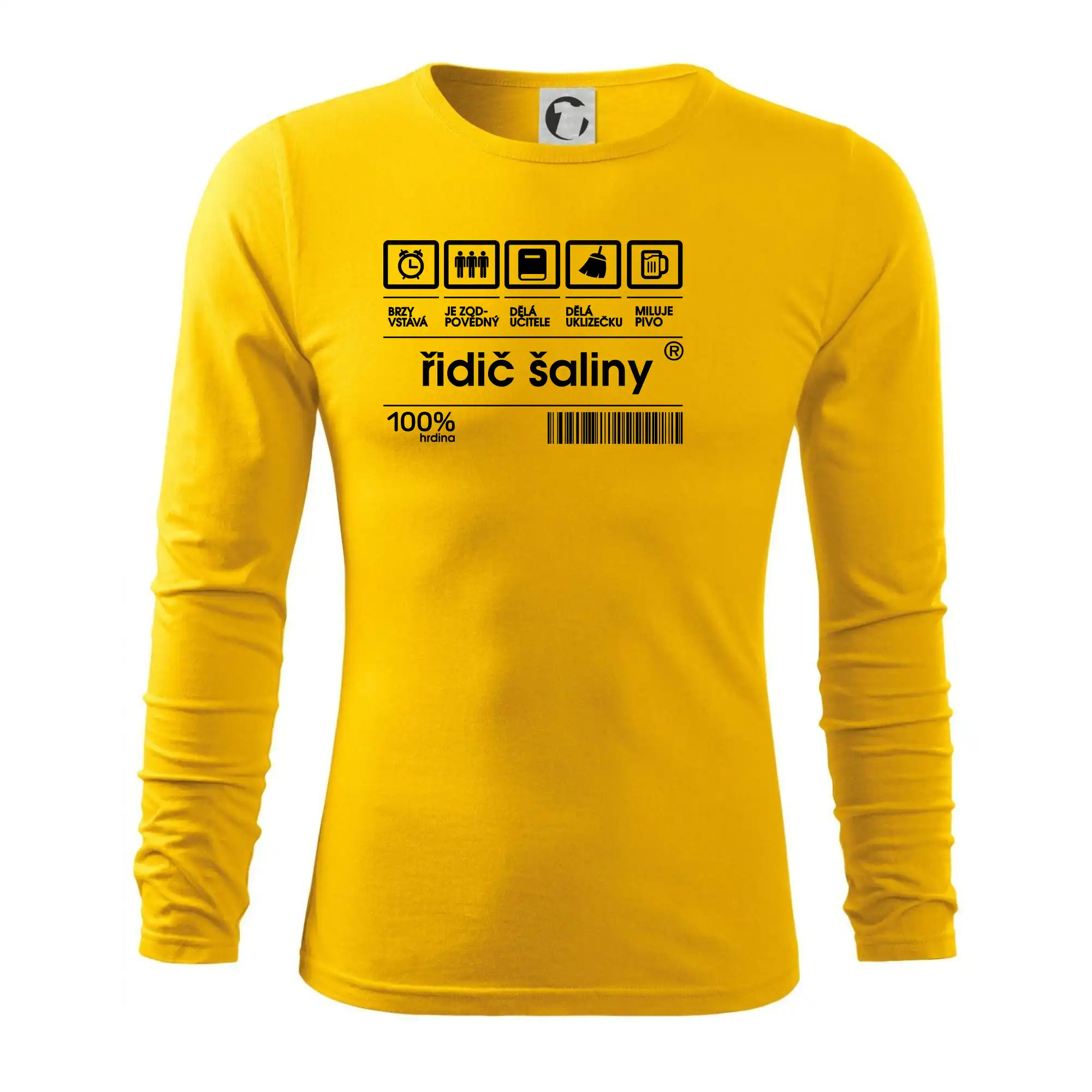 Čárový kód - řidič šaliny