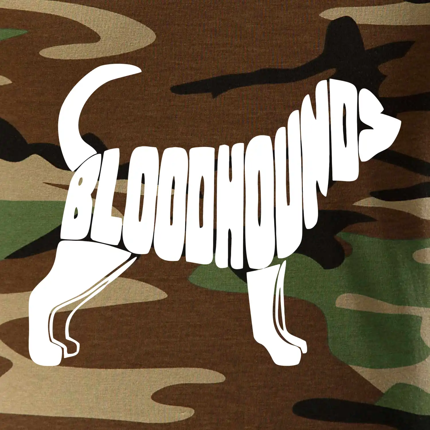 Bloodhound nápis v těle