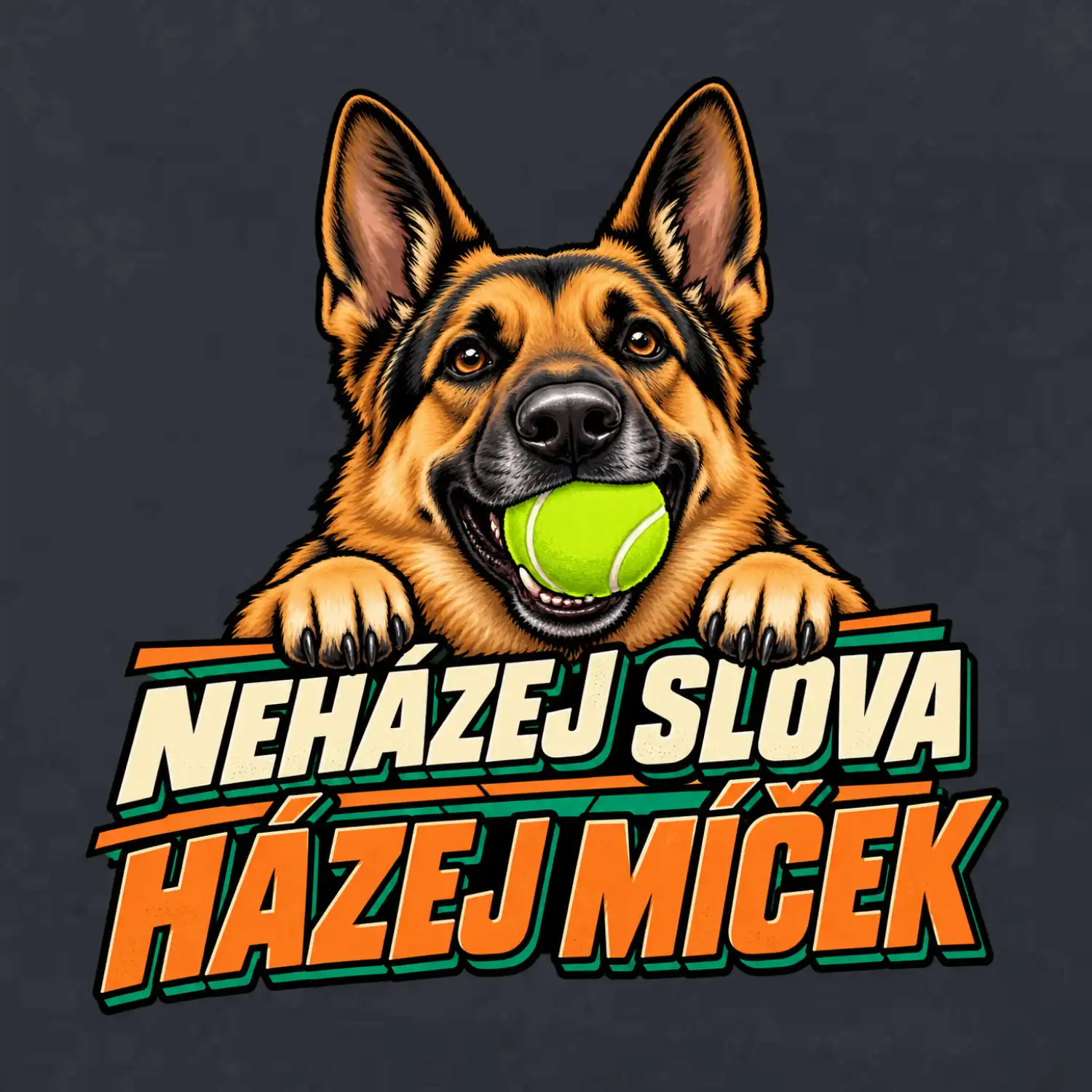 Neházej slova házej míček - vlčák