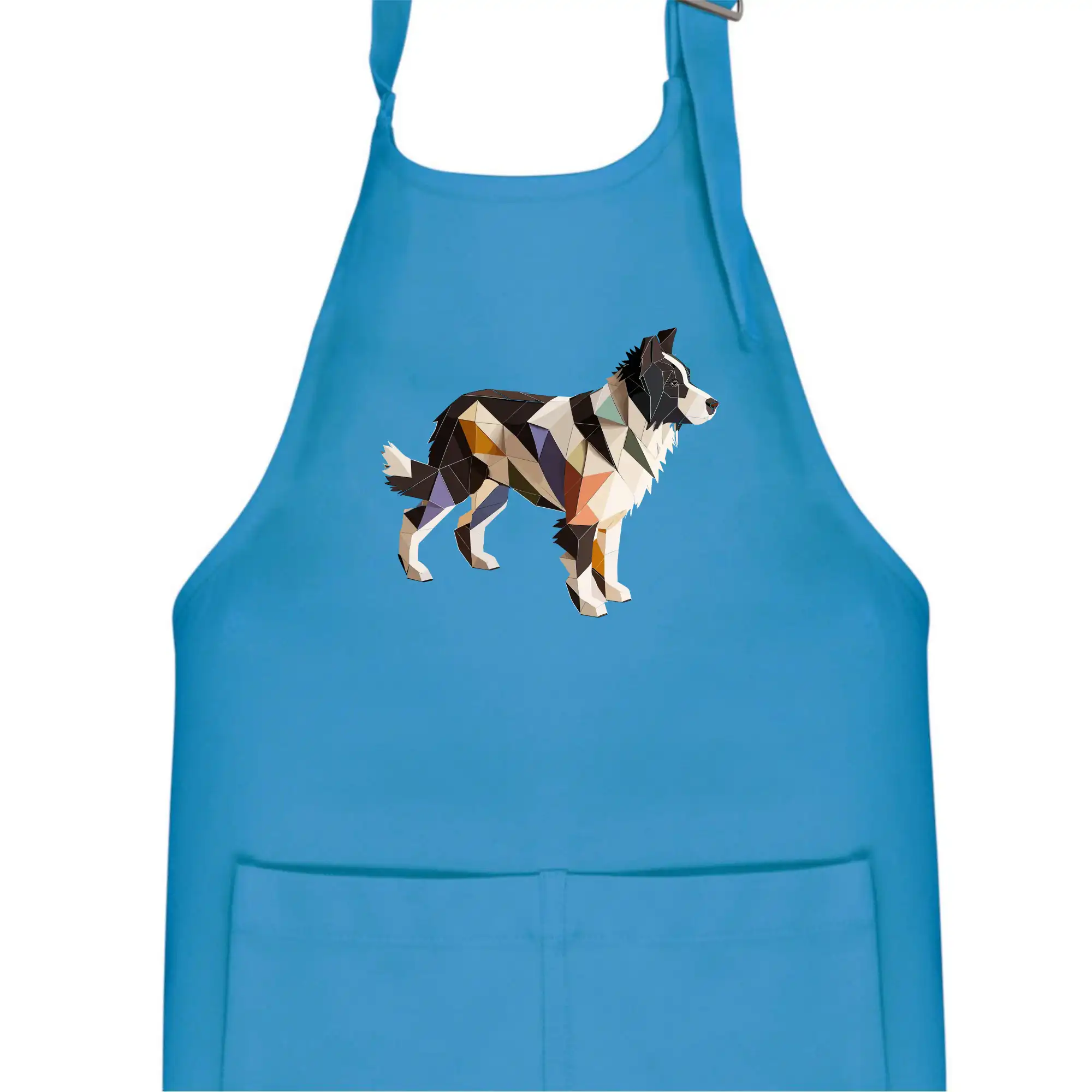 Border colie slepená z papíru