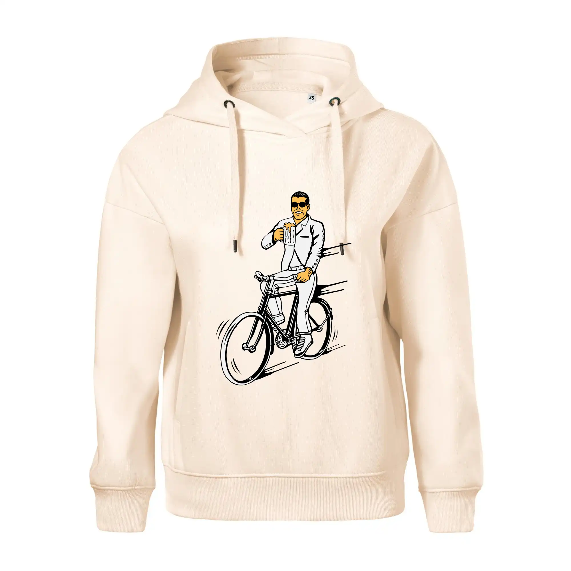 Gentleman na kole s pivem