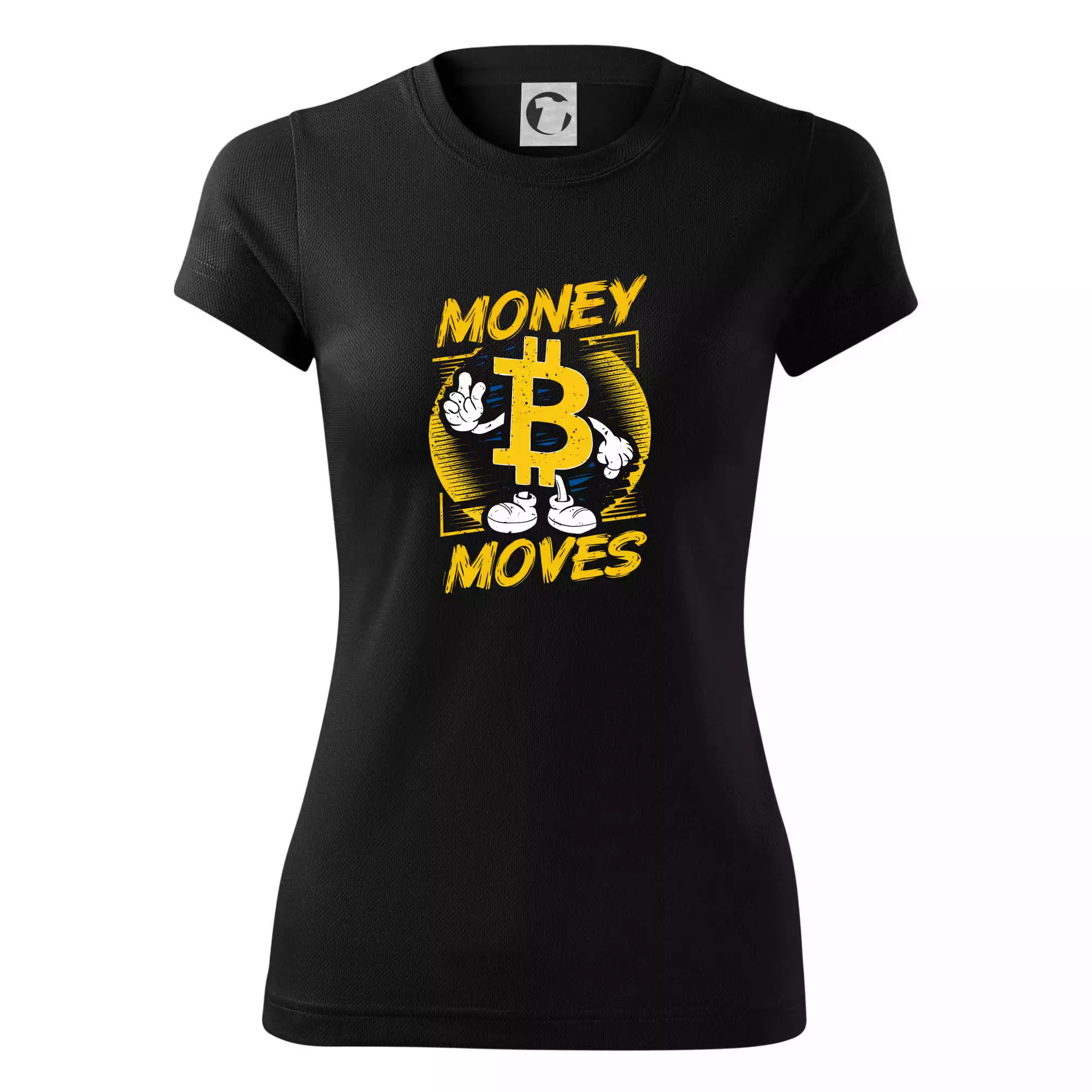 Money moves bitcoin mascot