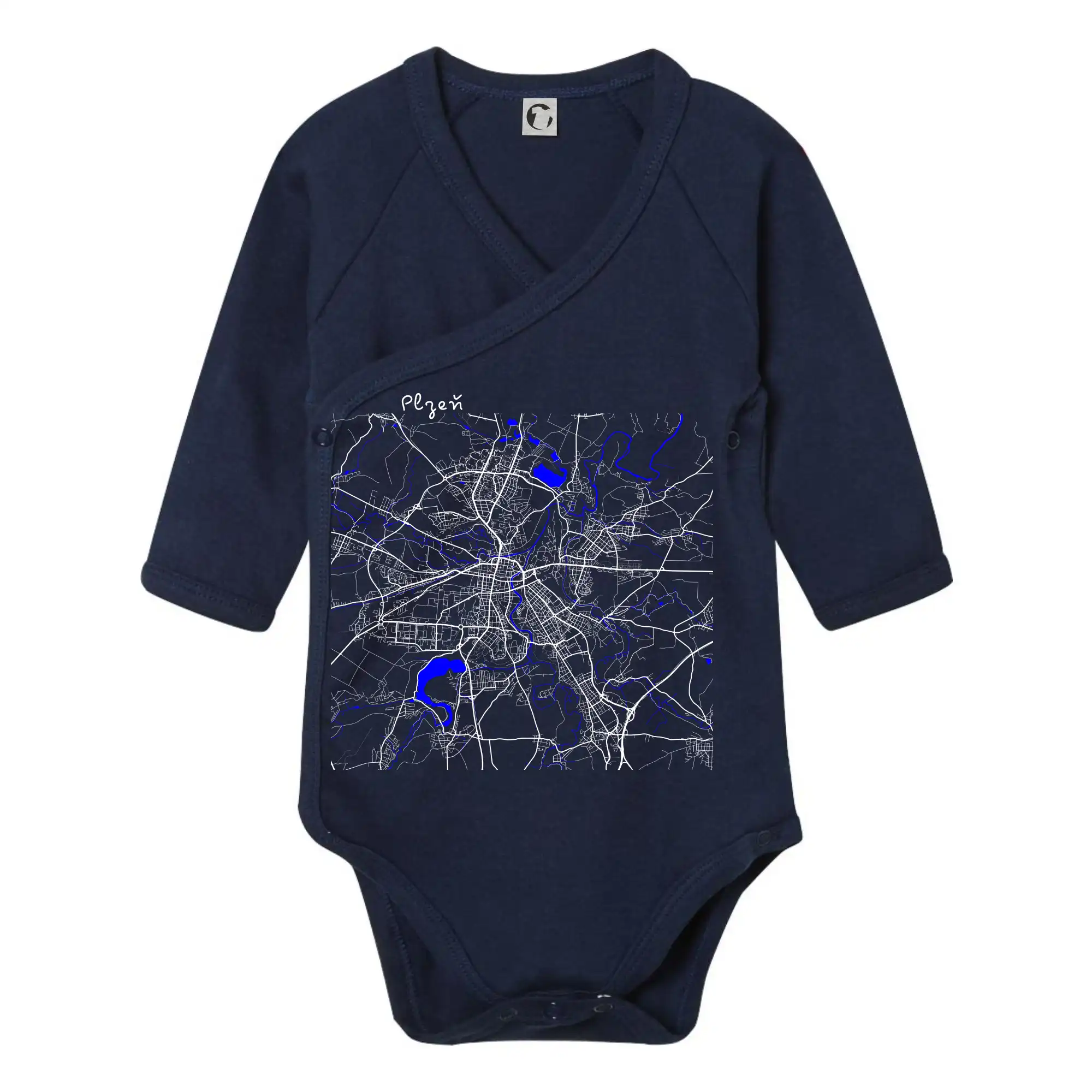 Plzeň mapa s vodními toky