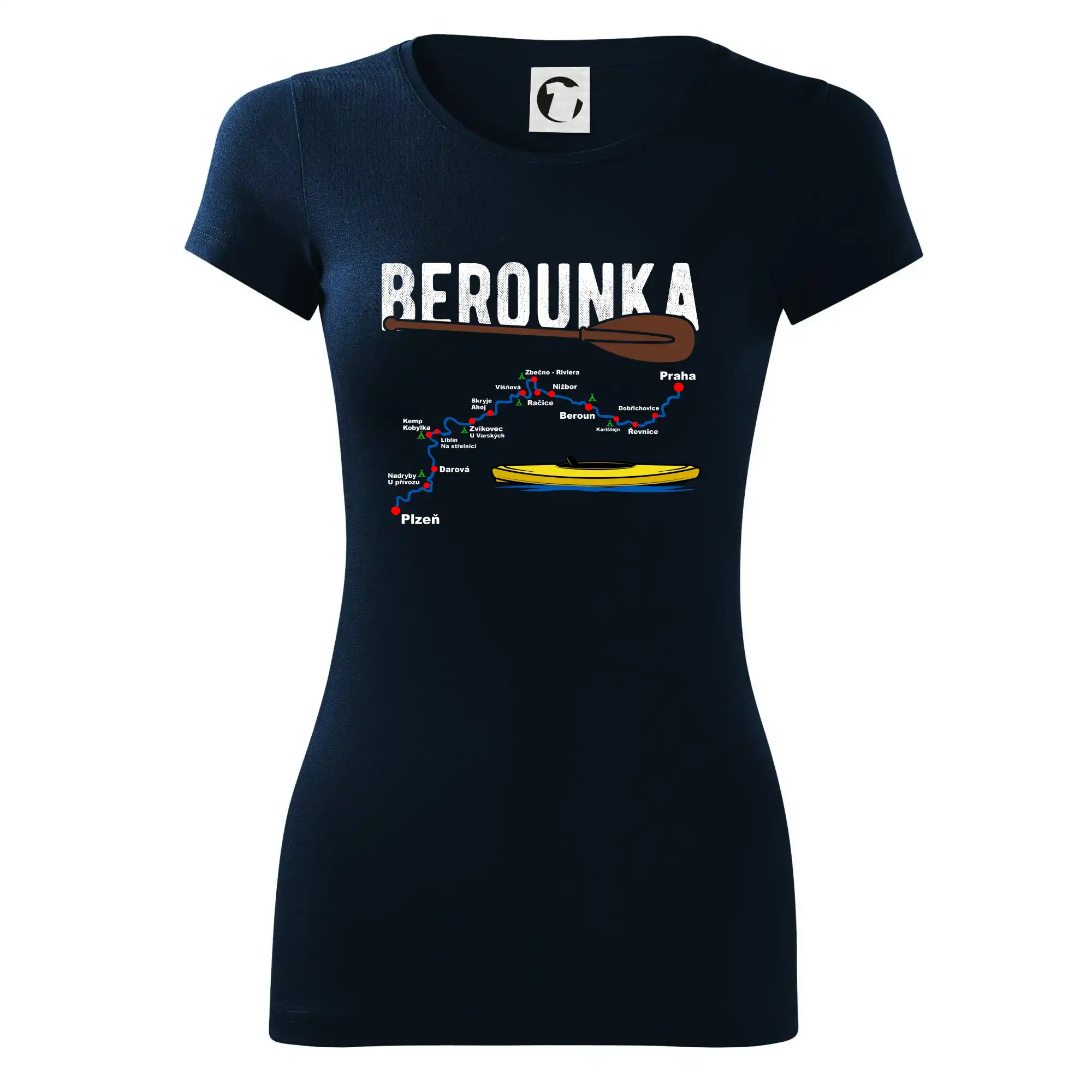 Mapa řeky Berounky