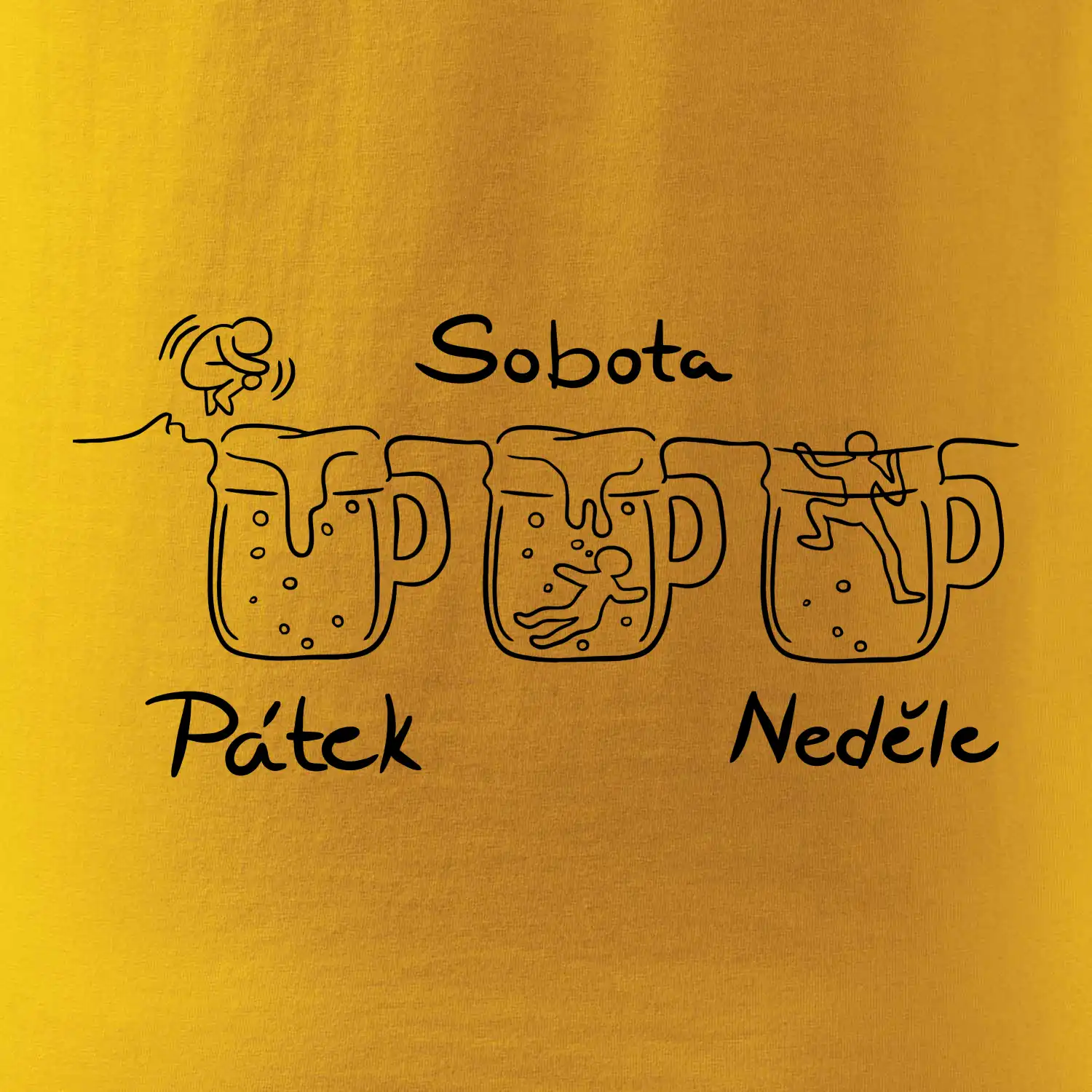 Pátek sobota neděle pivo